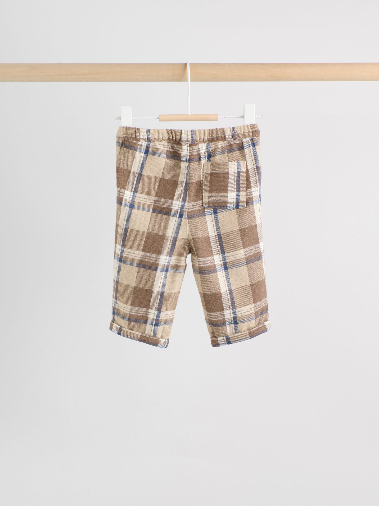 Neutral Check Baby Sweatshirt and Trousers Set (0mths-2yrs)