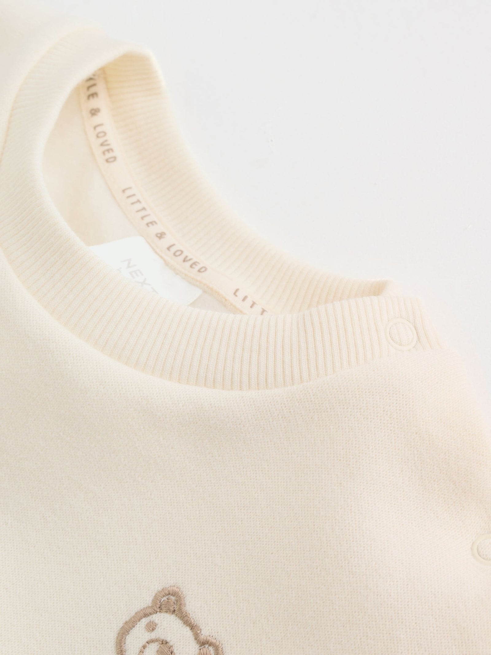 Neutral Check Baby Sweatshirt and Trousers Set (0mths-2yrs)