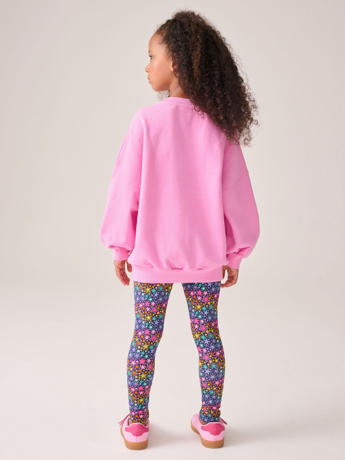Little Bird by Jools Oliver Pink Rainbow Heart 2 Piece Jumper and Leggings Set