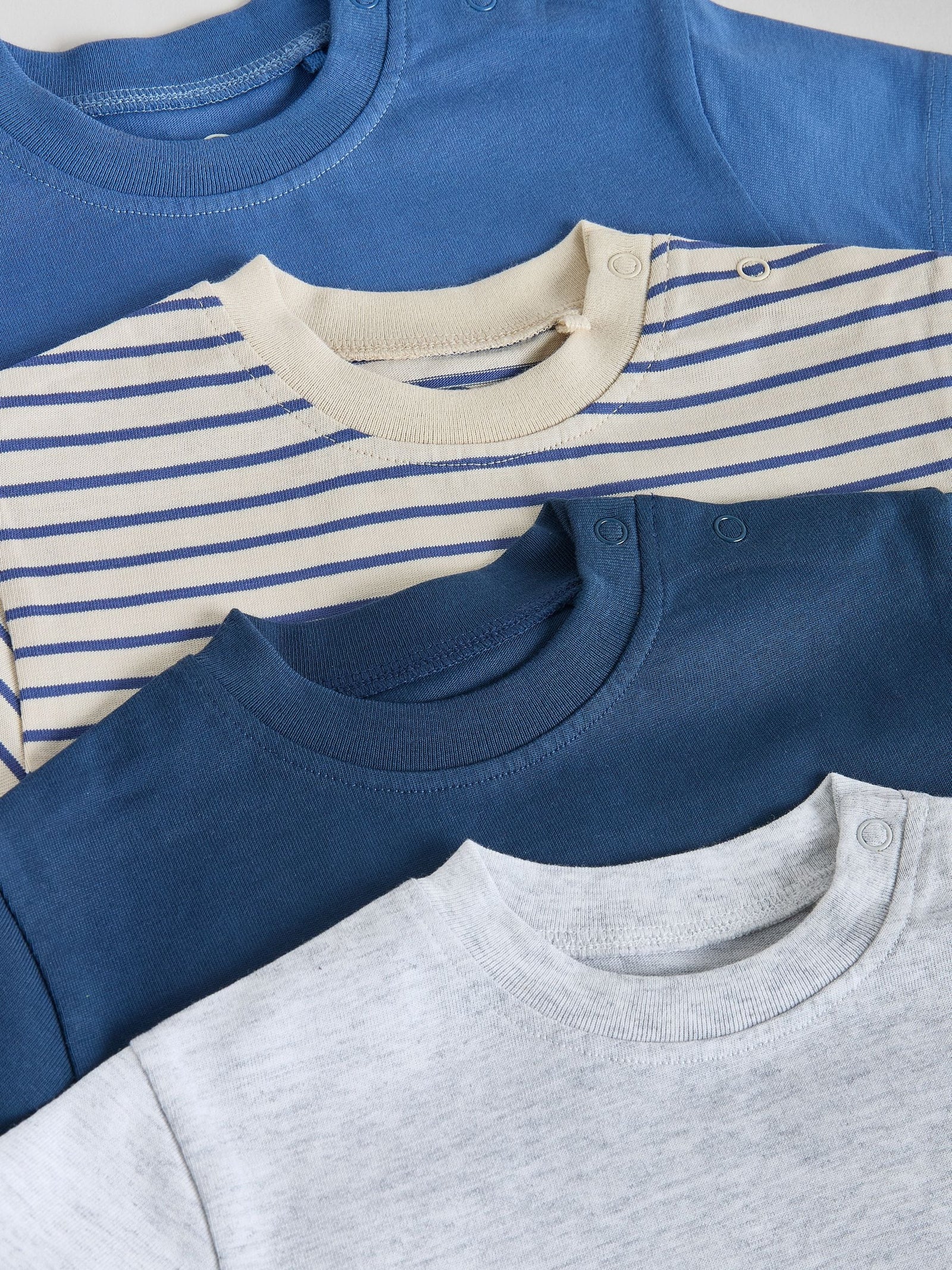 Blue Short Sleeve Baby T-Shirts 4 Pack (0mths-2yrs)