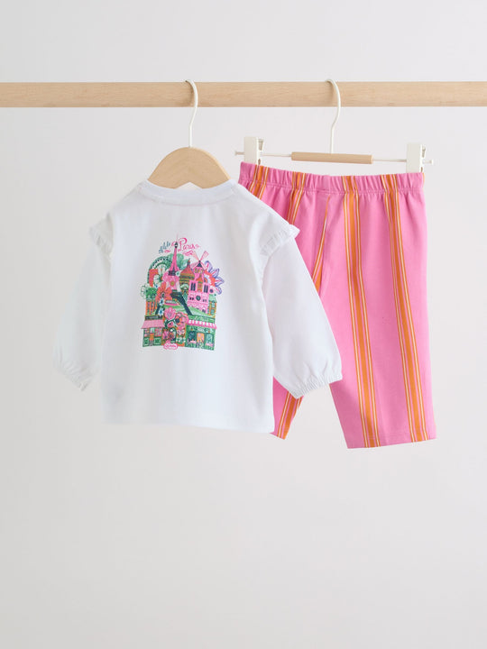 Ecru Seminal X Car Pintos Baby T-Shirt And Joggers Set (0mths-2yrs)