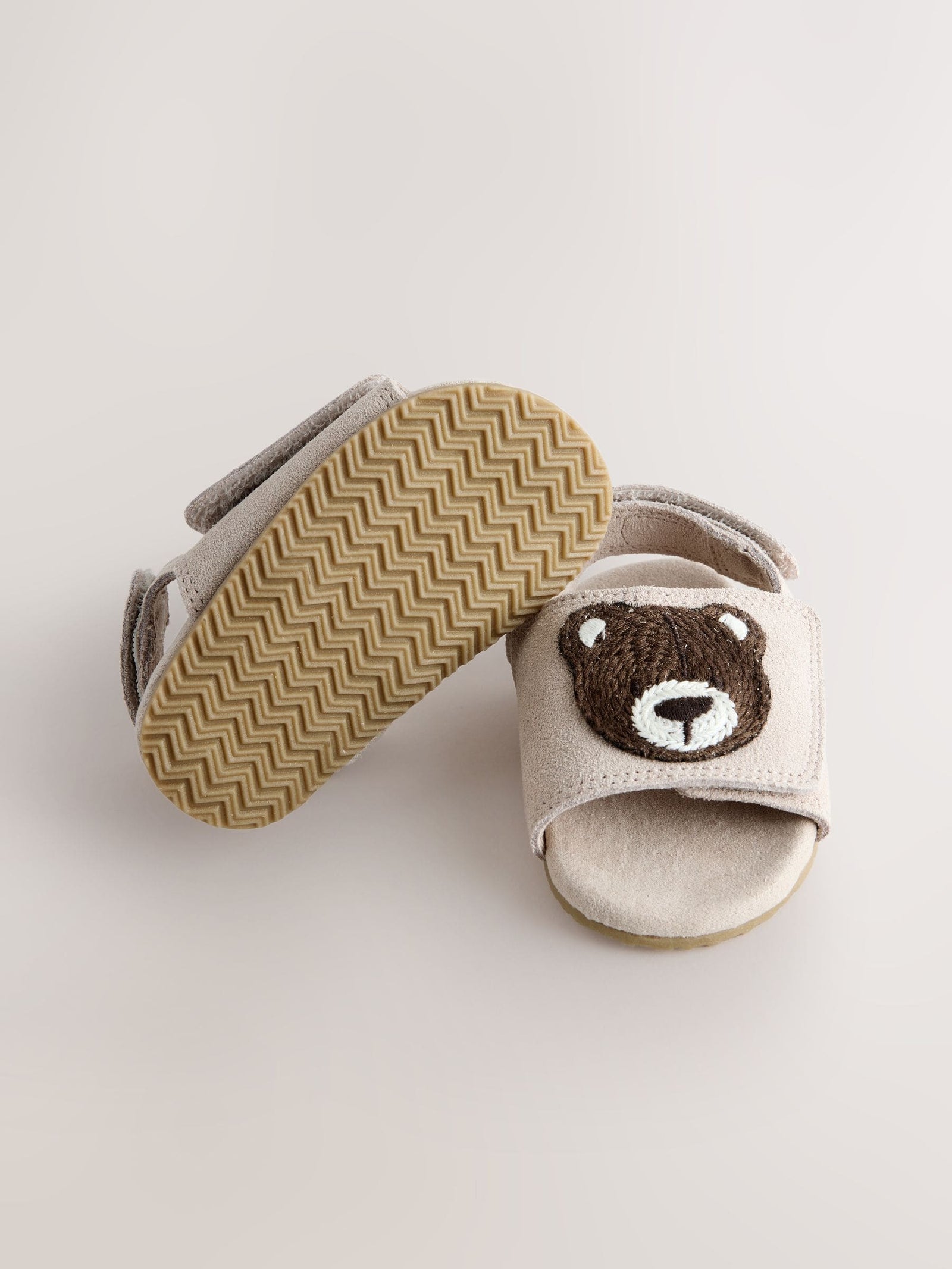 Neutral Bear Touch Fastening Baby Sandals (0-2mths)