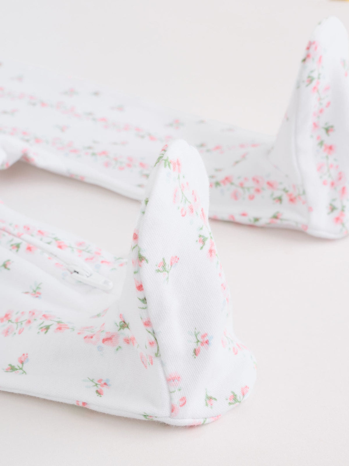 Pink Two Way Zip Baby Sleepsuit 4 Pack (0mths-2yrs)