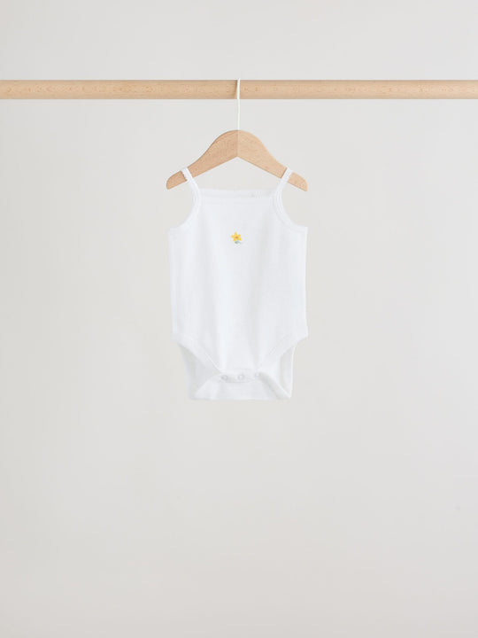 Pink Vest Baby Bodysuits 5 Pack