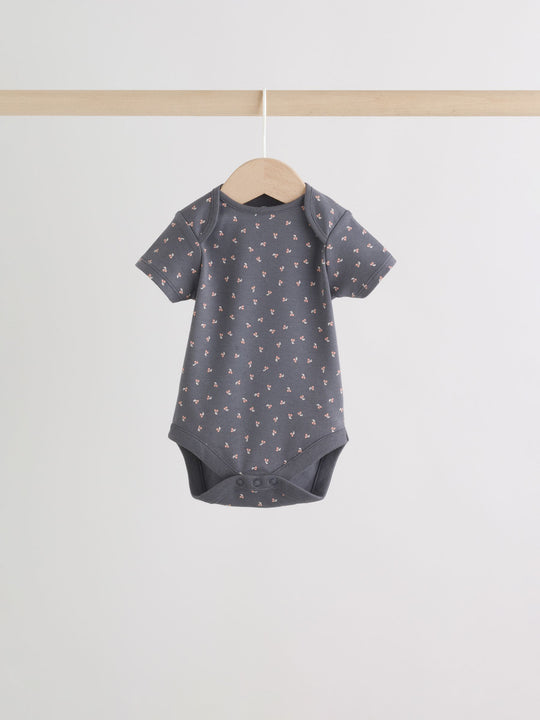 Neutral Short Sleeve Bodysuits 5 Pack