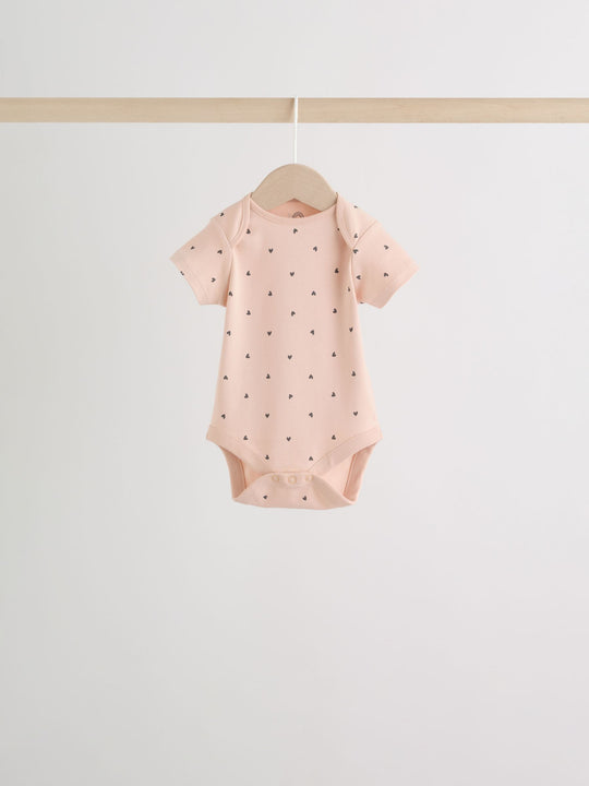 Neutral Short Sleeve Bodysuits 5 Pack
