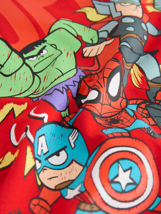 Red/Blue Marvel Short Sleeve Cotton T-Shirt (6mths-8yrs)