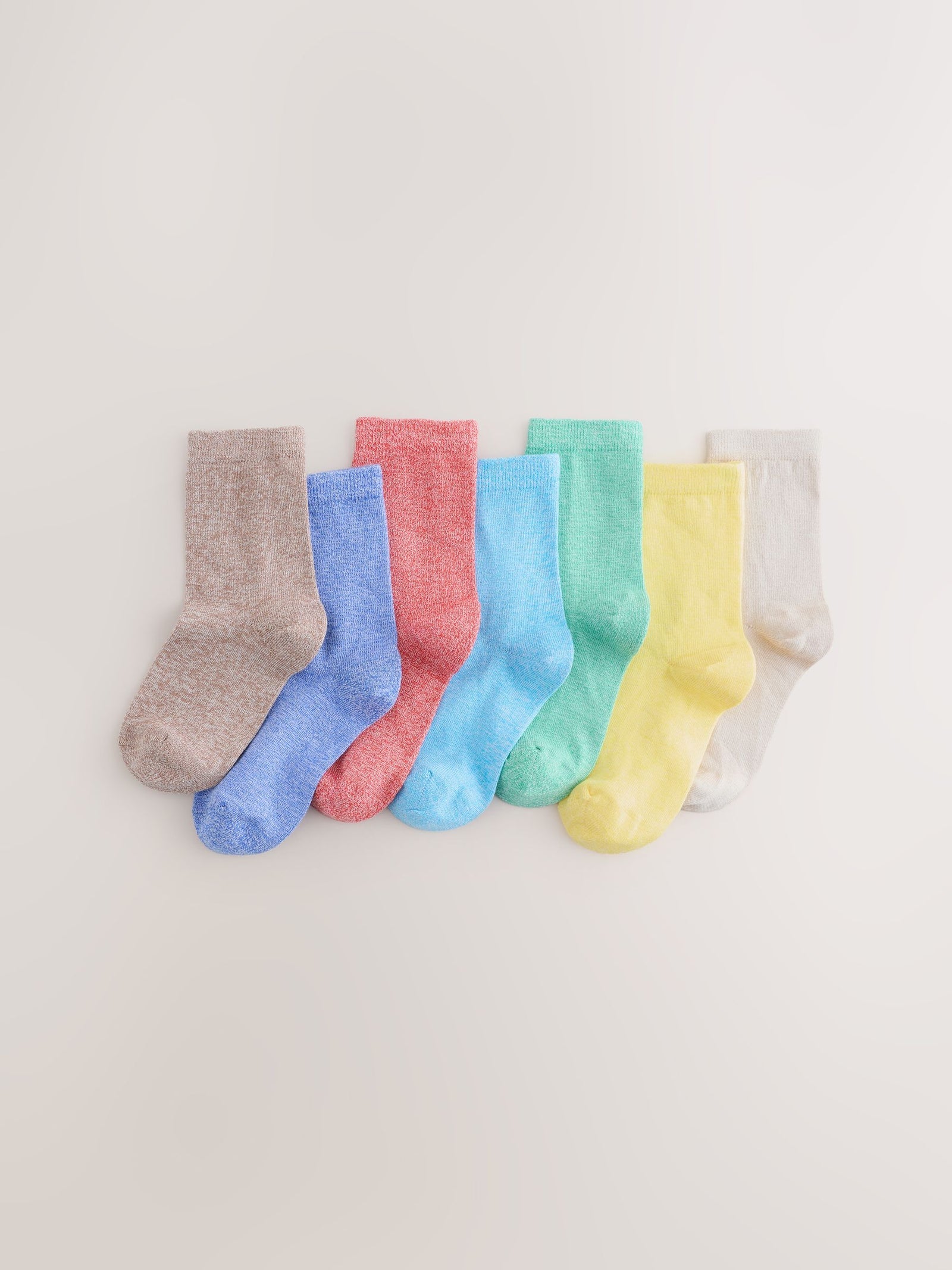 Twist Brights Cotton Rich Fine Rib Socks 7 Pack