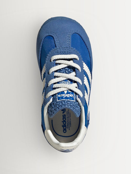 adidas Originals Blue/White SL 72 RS Elastic Laces Infant Trainers