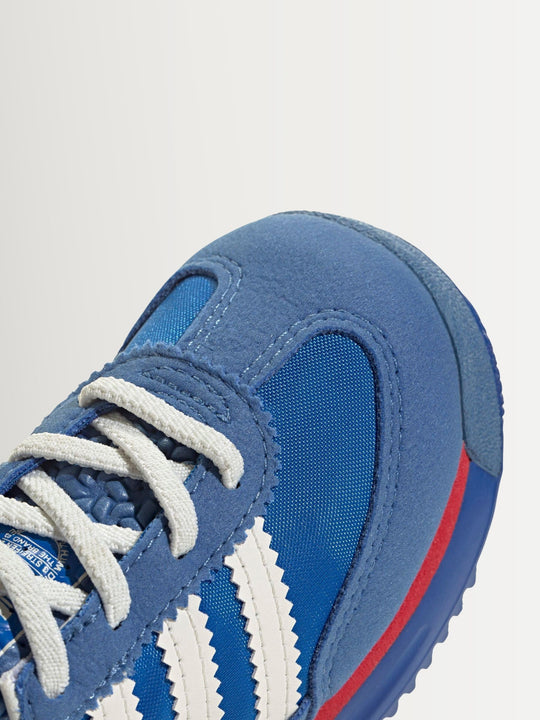 adidas Originals Blue/White SL 72 RS Elastic Laces Infant Trainers