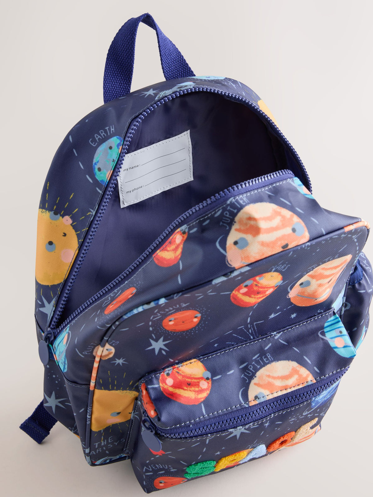 Navy Space Print Backpack