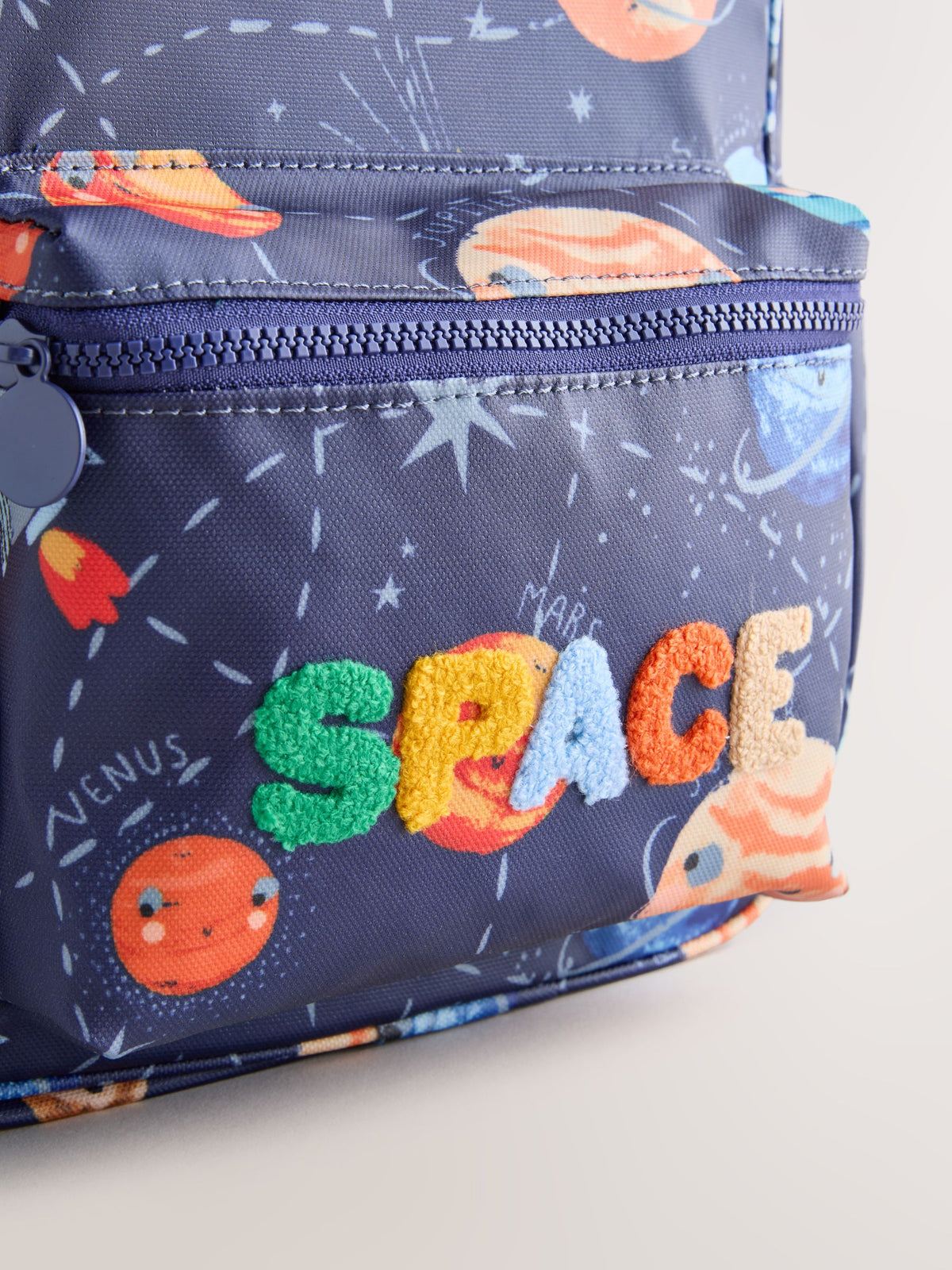 Navy Space Print Backpack