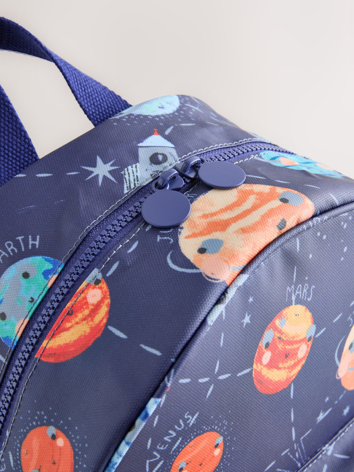 Navy Space Print Backpack