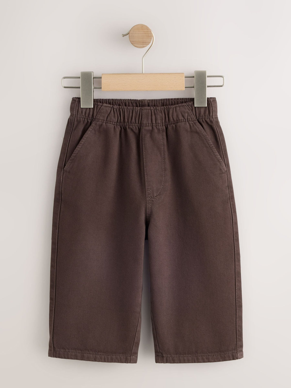 Brown Pull On Wide Leg Trousers 2 Pack (3mths-7yrs)