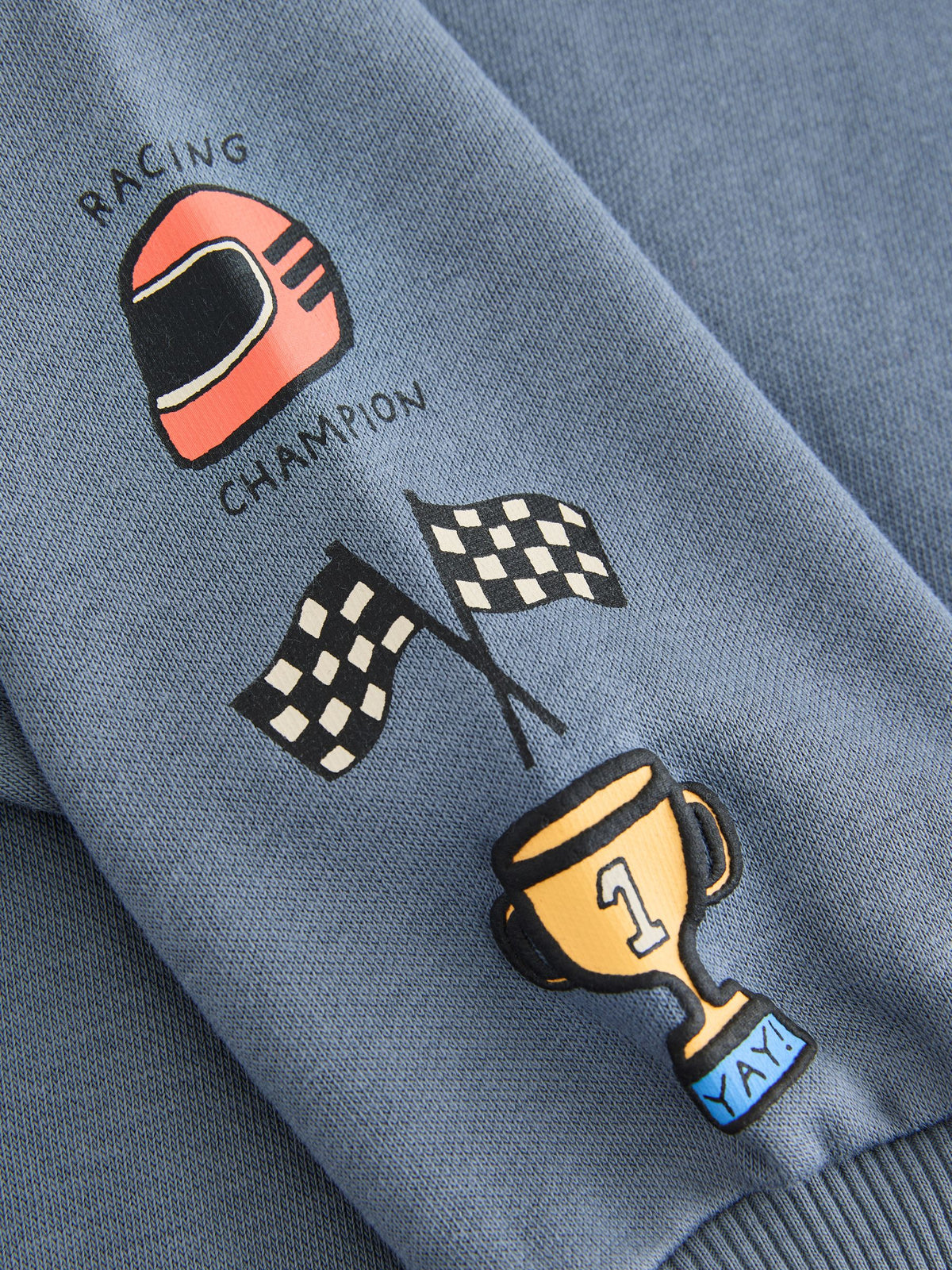 Grey Back Printed Crew Neck Sweat Top (3mths-7yrs)