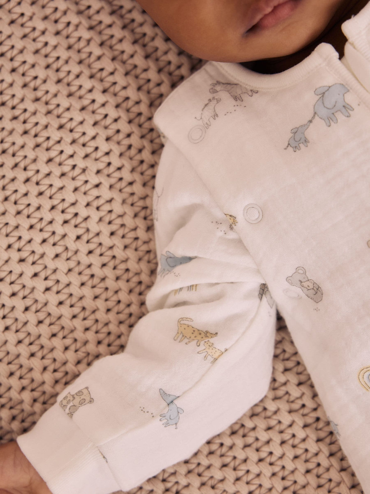 White Jungle 2.5 TOG Removable Sleeve Muslin Baby Sleep Bag