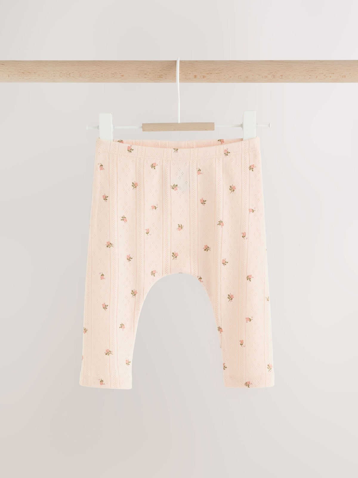 Mink Brown Ditsy Baby Leggings 5 Pack (0mths-2yrs)