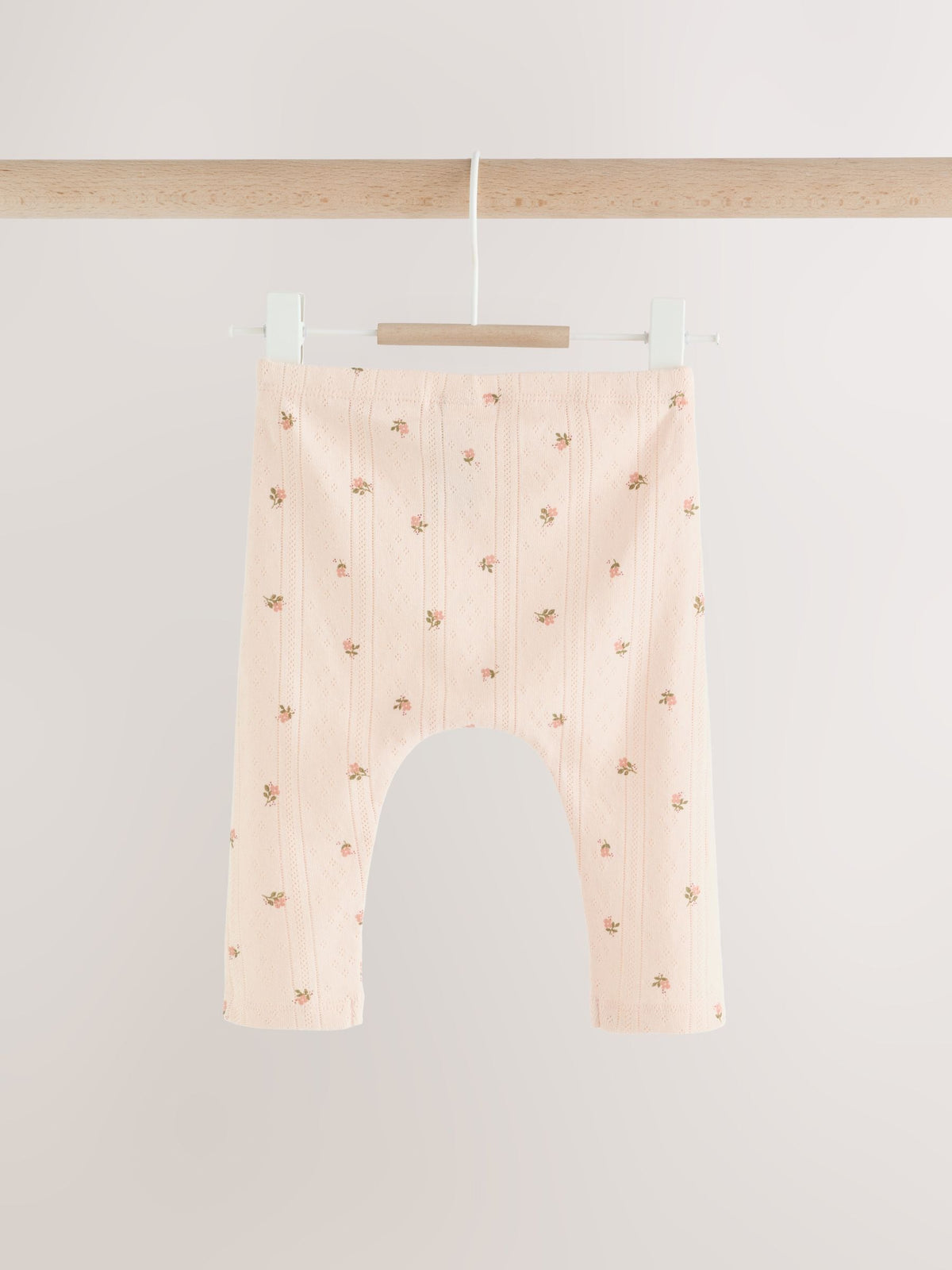 Mink Brown Ditsy Baby Leggings 5 Pack (0mths-2yrs)