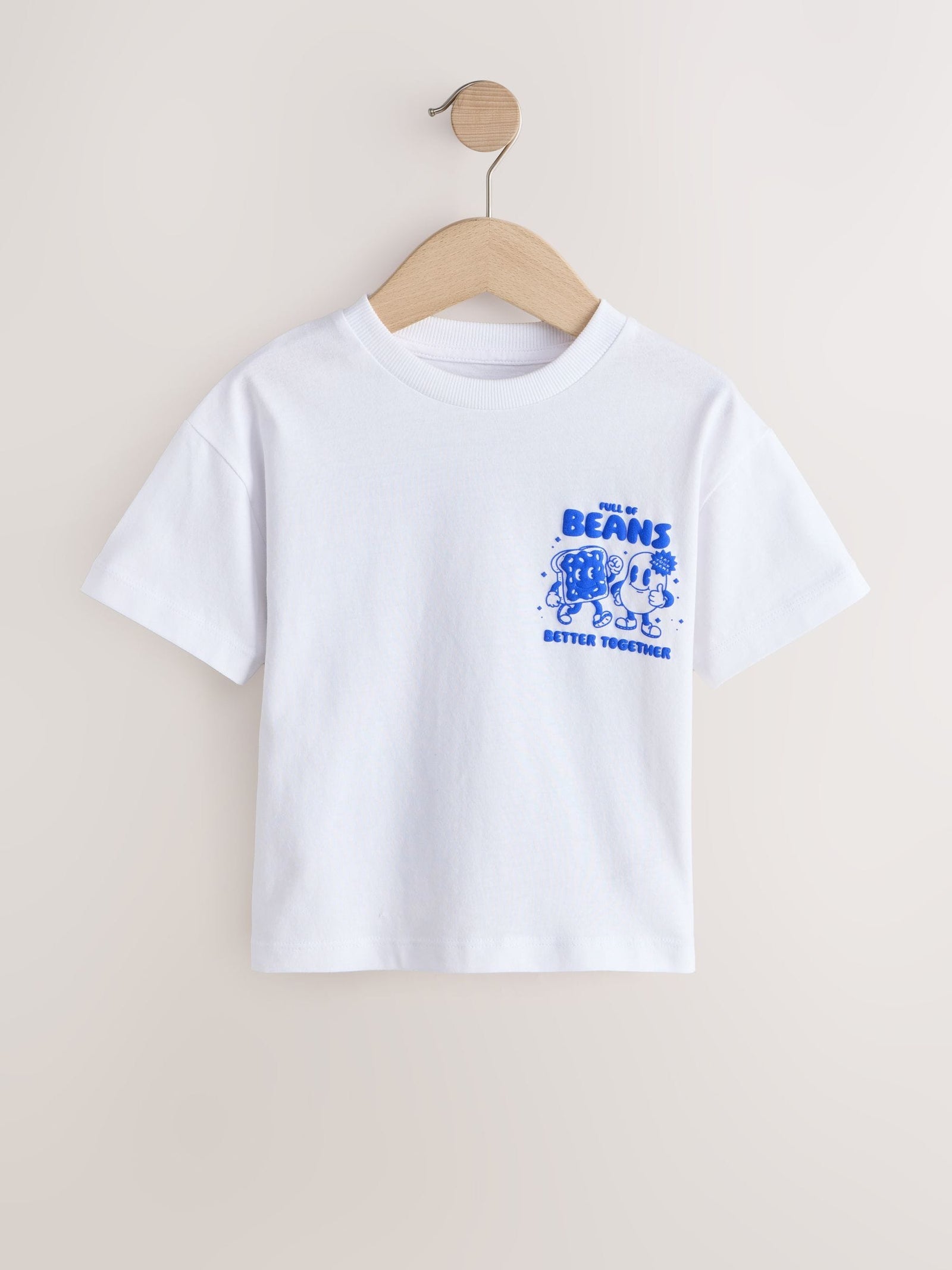 White Short Sleeve Graphic T-Shirt (3mths-7yrs)