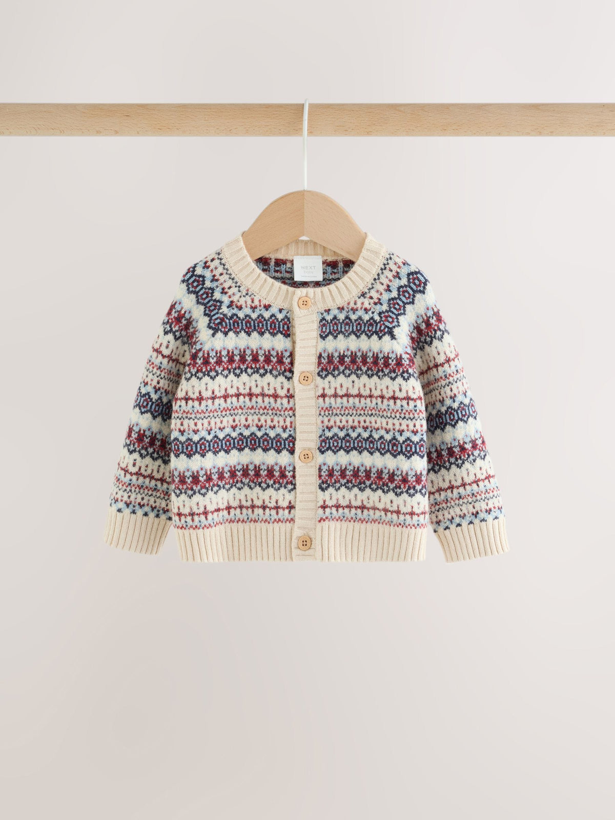 Neutral Fairisle Knitted Cardigan and Legging Baby Set (0mths-2yrs)