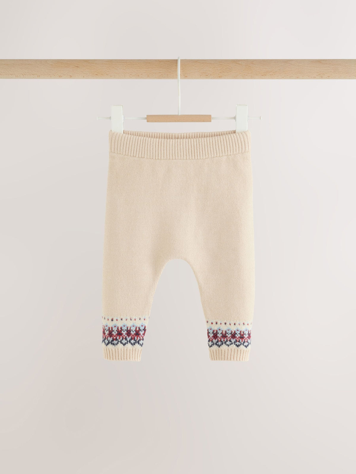 Neutral Fairisle Knitted Cardigan and Legging Baby Set (0mths-2yrs)