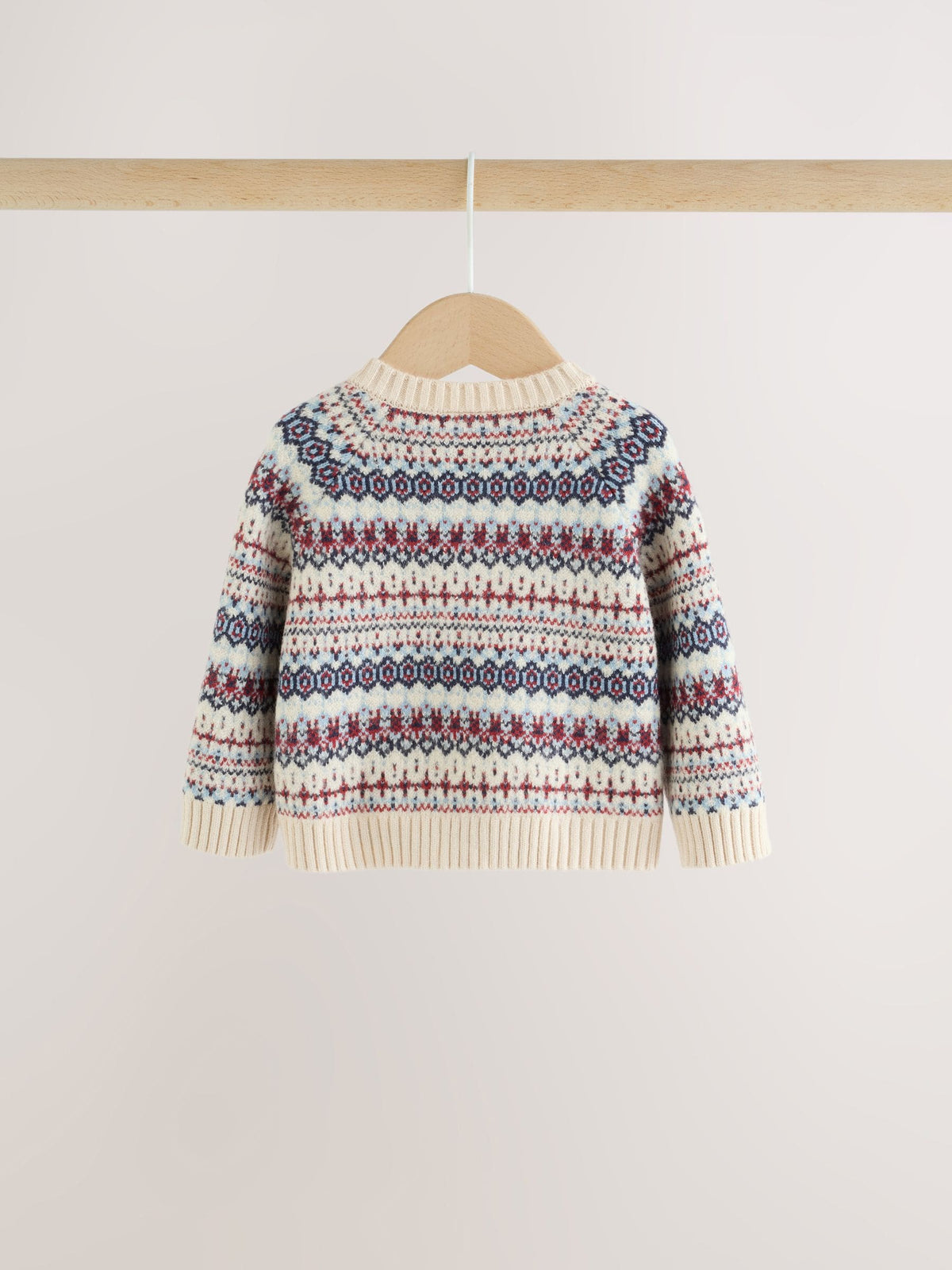 Neutral Fairisle Knitted Cardigan and Legging Baby Set (0mths-2yrs)