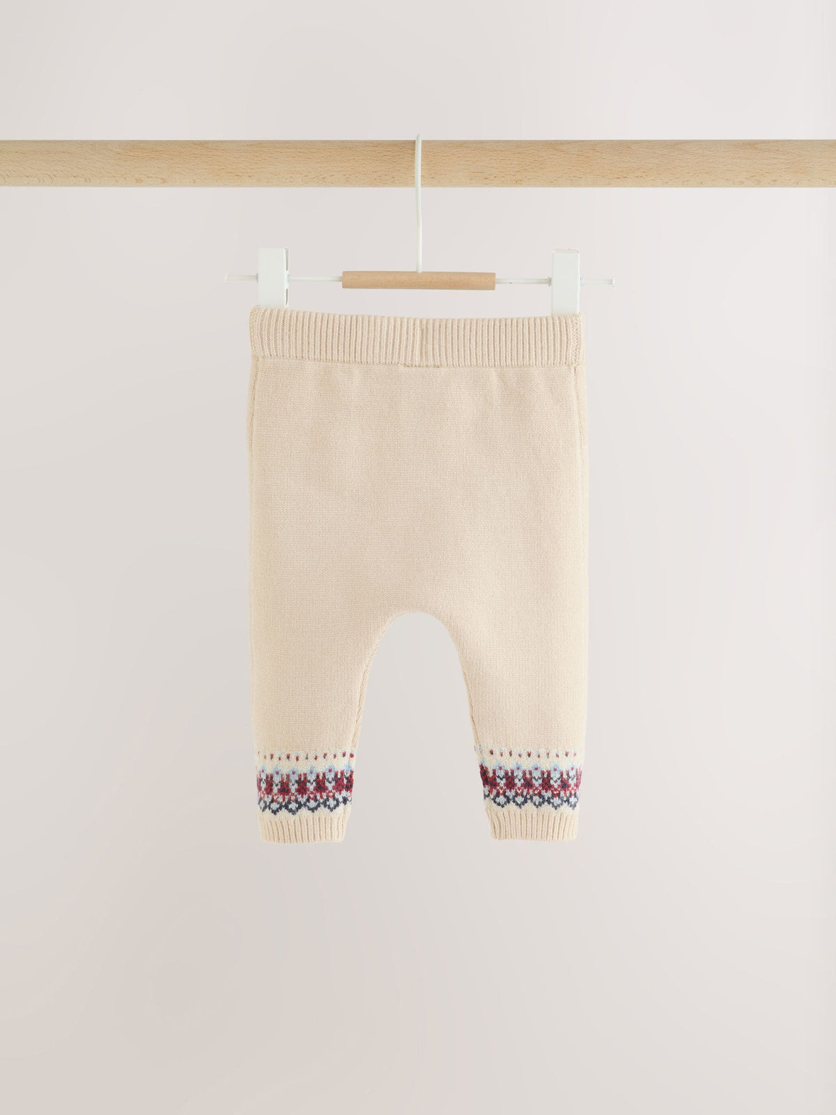 Neutral Fairisle Knitted Cardigan and Legging Baby Set (0mths-2yrs)