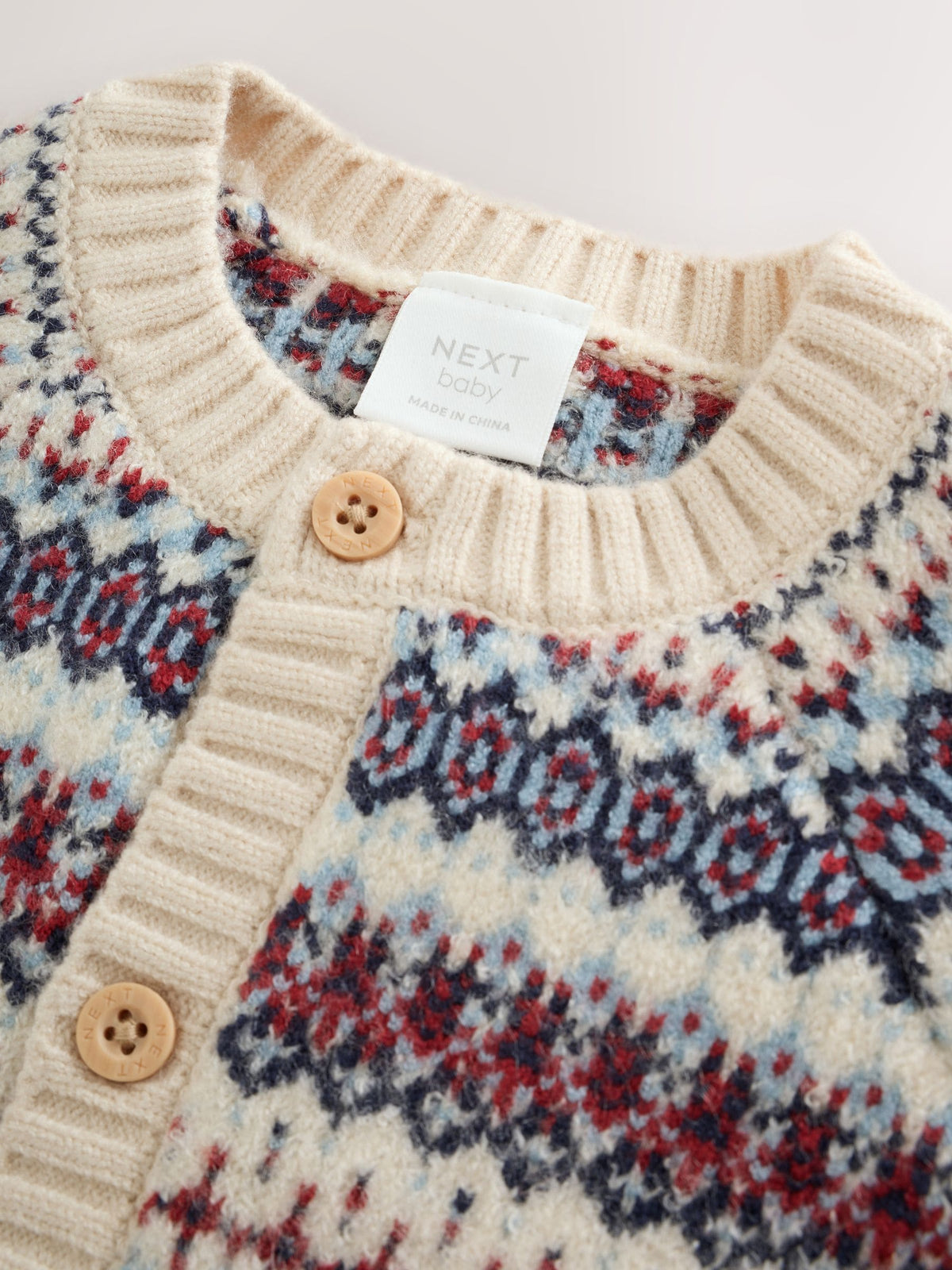 Neutral Fairisle Knitted Cardigan and Legging Baby Set (0mths-2yrs)