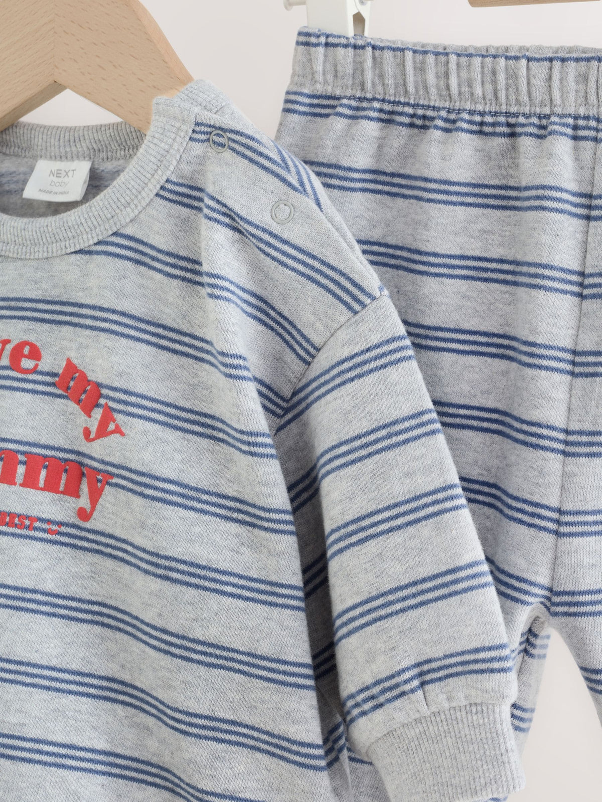 'I Love My Mummy' Grey/Blue Sweatshirt and Joggers Baby Set (0mths-2yrs)