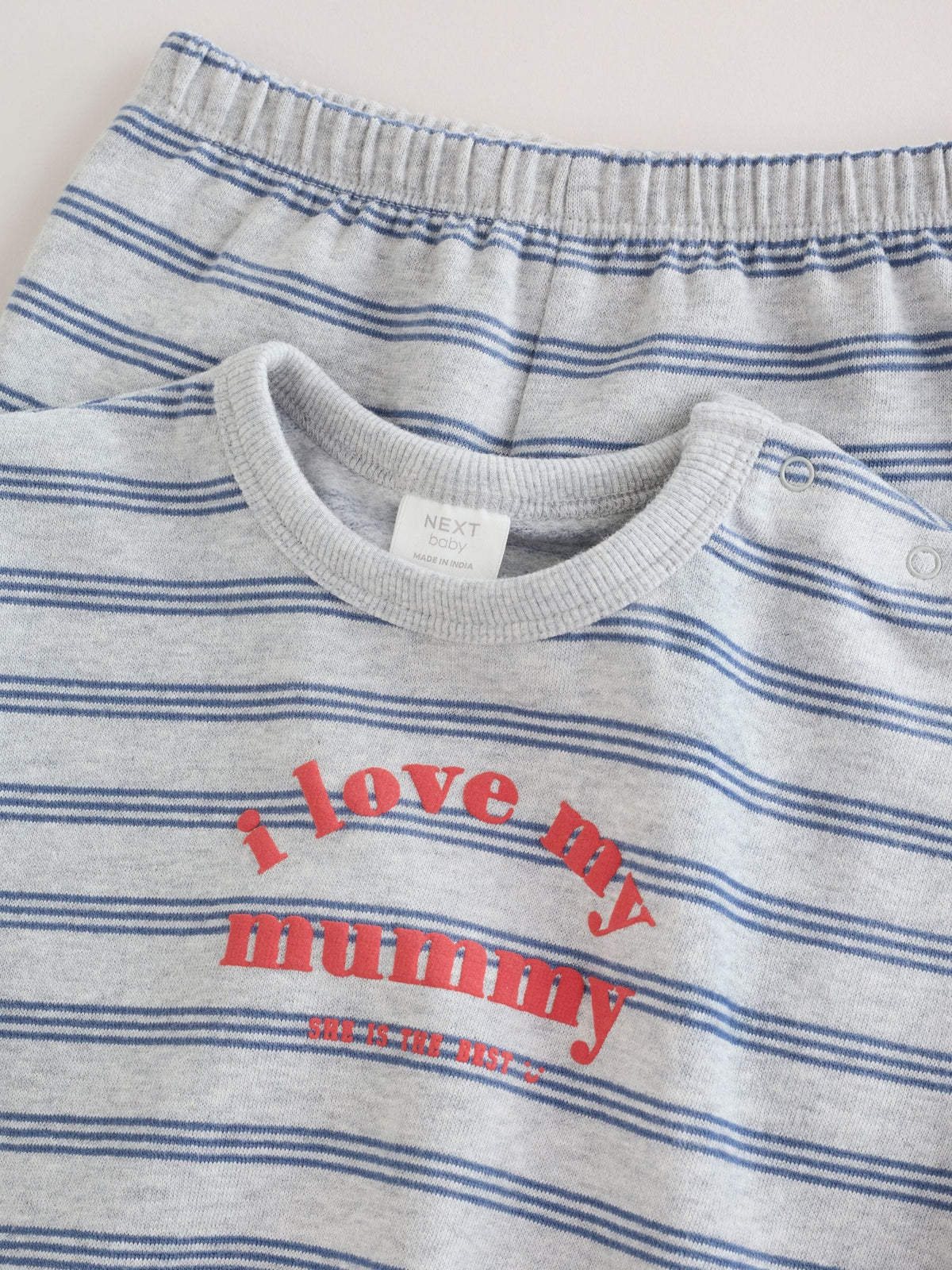 'I Love My Mummy' Grey/Blue Sweatshirt and Joggers Baby Set (0mths-2yrs)