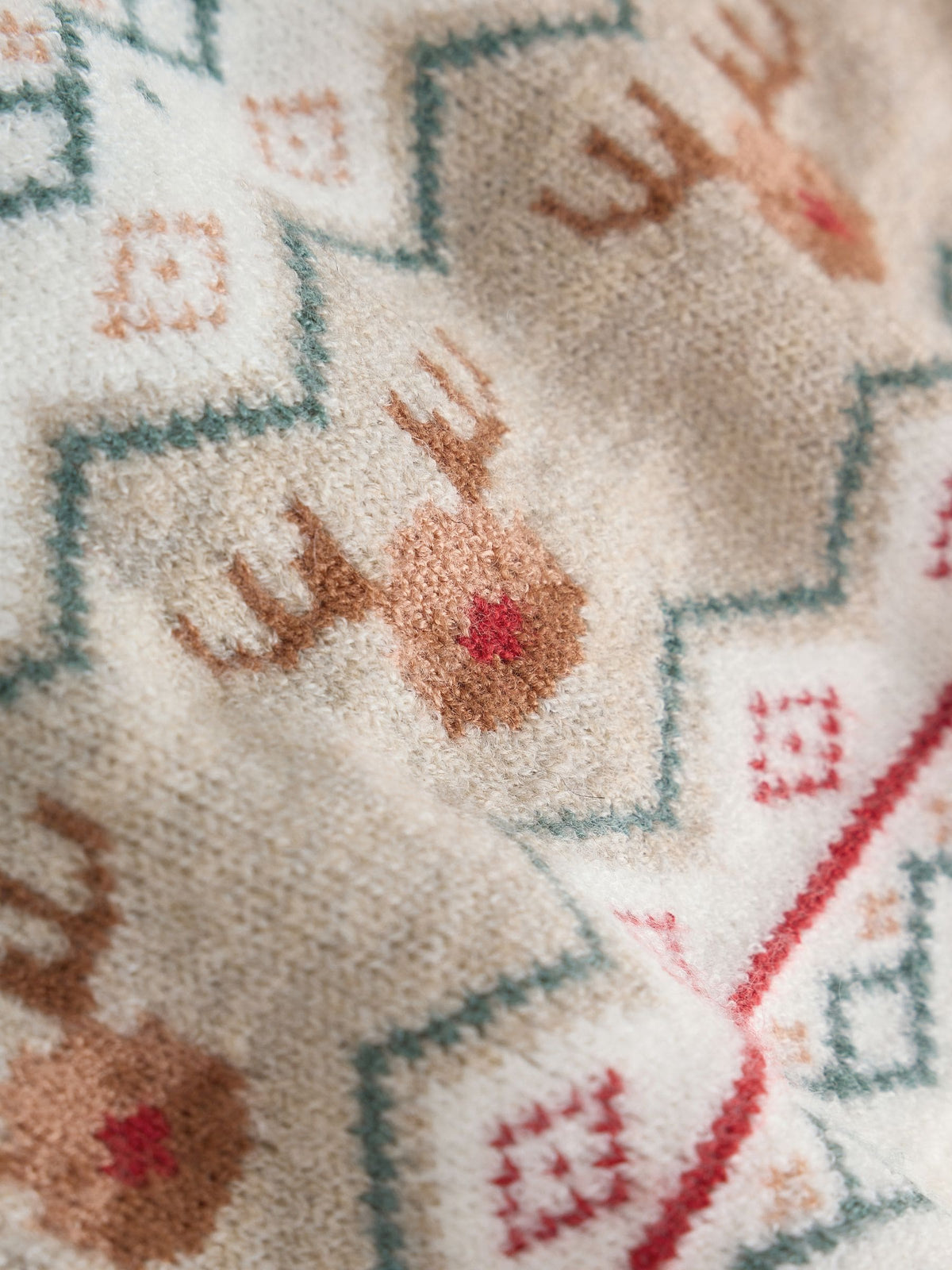 Neutral Fairisle Christmas Knitted Jumper and Leggings Set (0mths-2yrs)