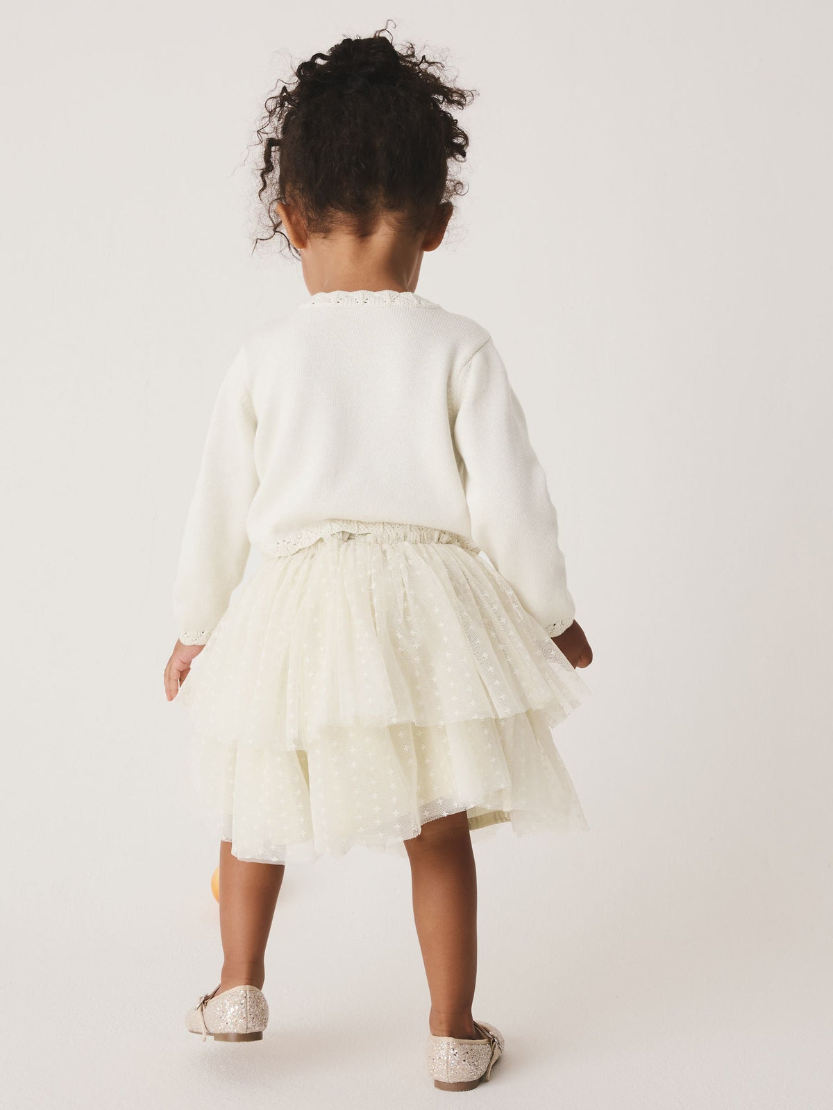 Ecru White Party Occasion Skirt Set (3mths-10yrs)