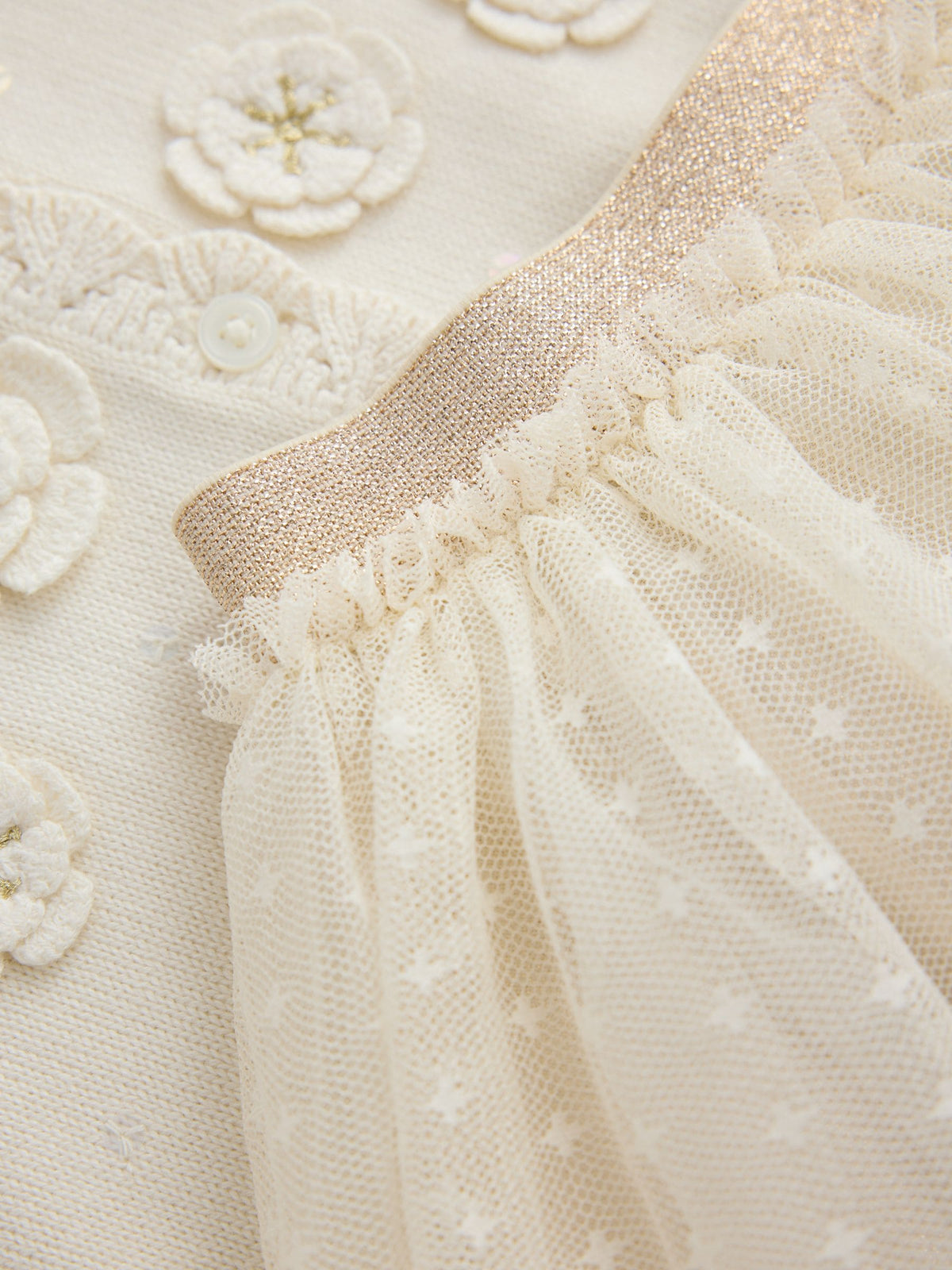 Ecru White Party Occasion Skirt Set (3mths-10yrs)