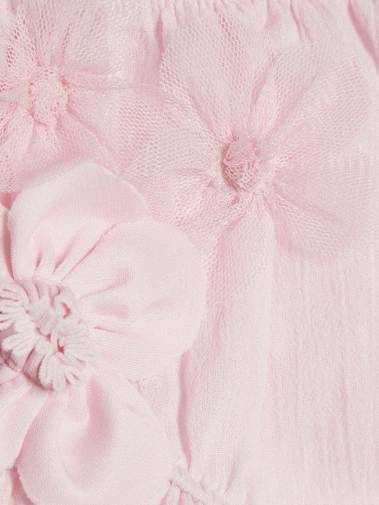 River Island Pink Flower Smock Top And Shorts Set