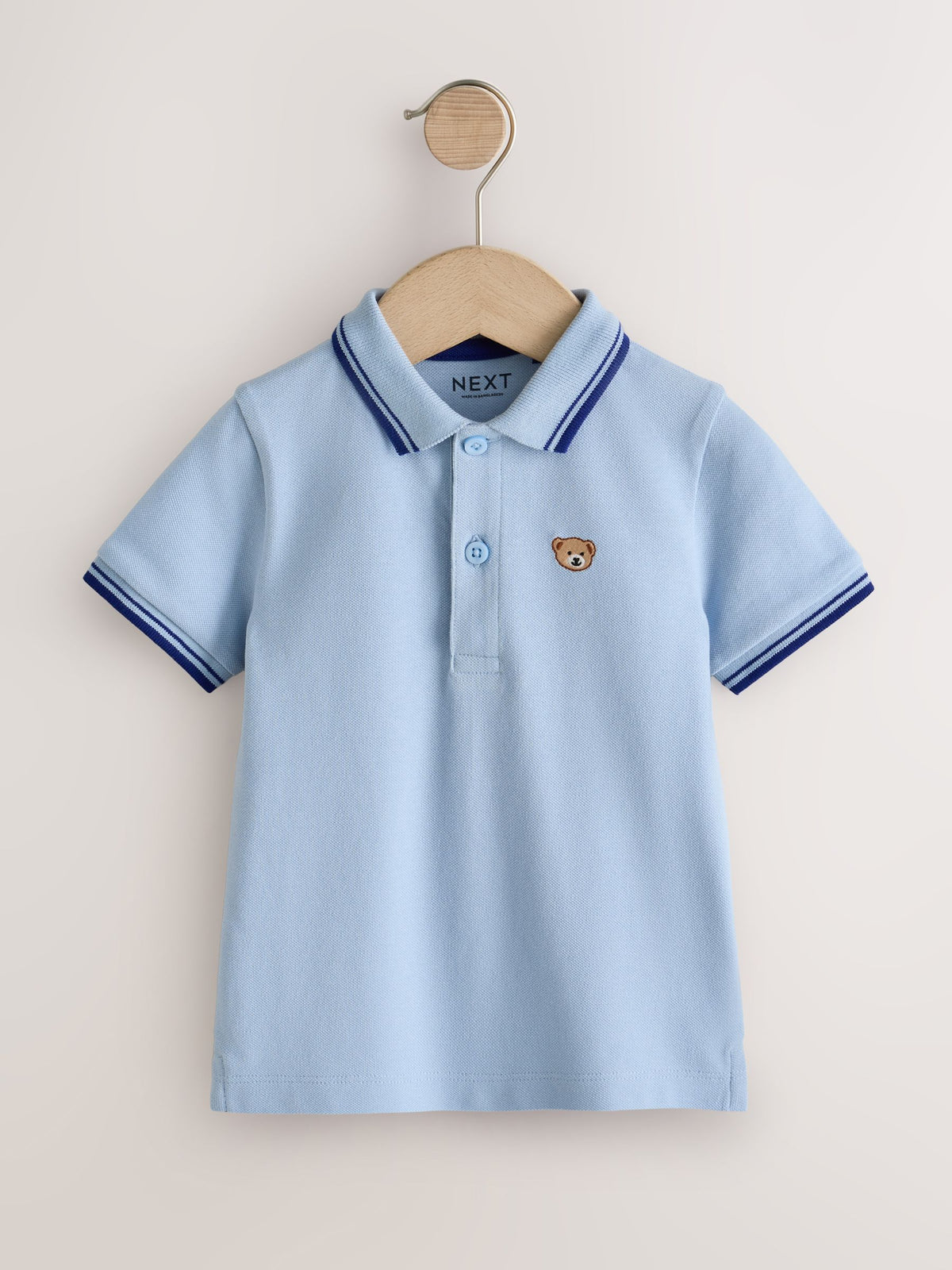 Blue/Neutral Polo Shirts 2 Pack (3mths-7yrs)