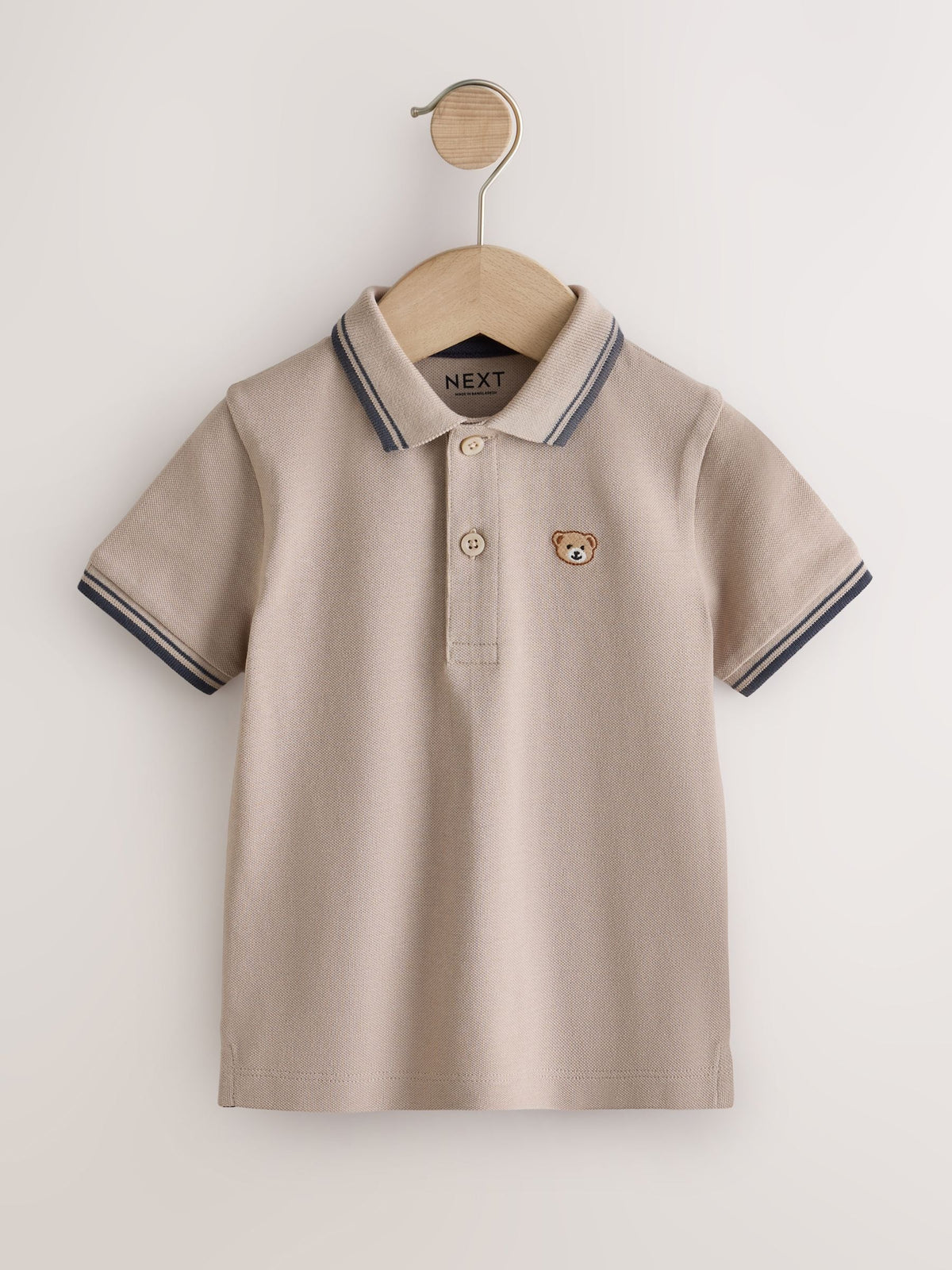 Blue/Neutral Polo Shirts 2 Pack (3mths-7yrs)