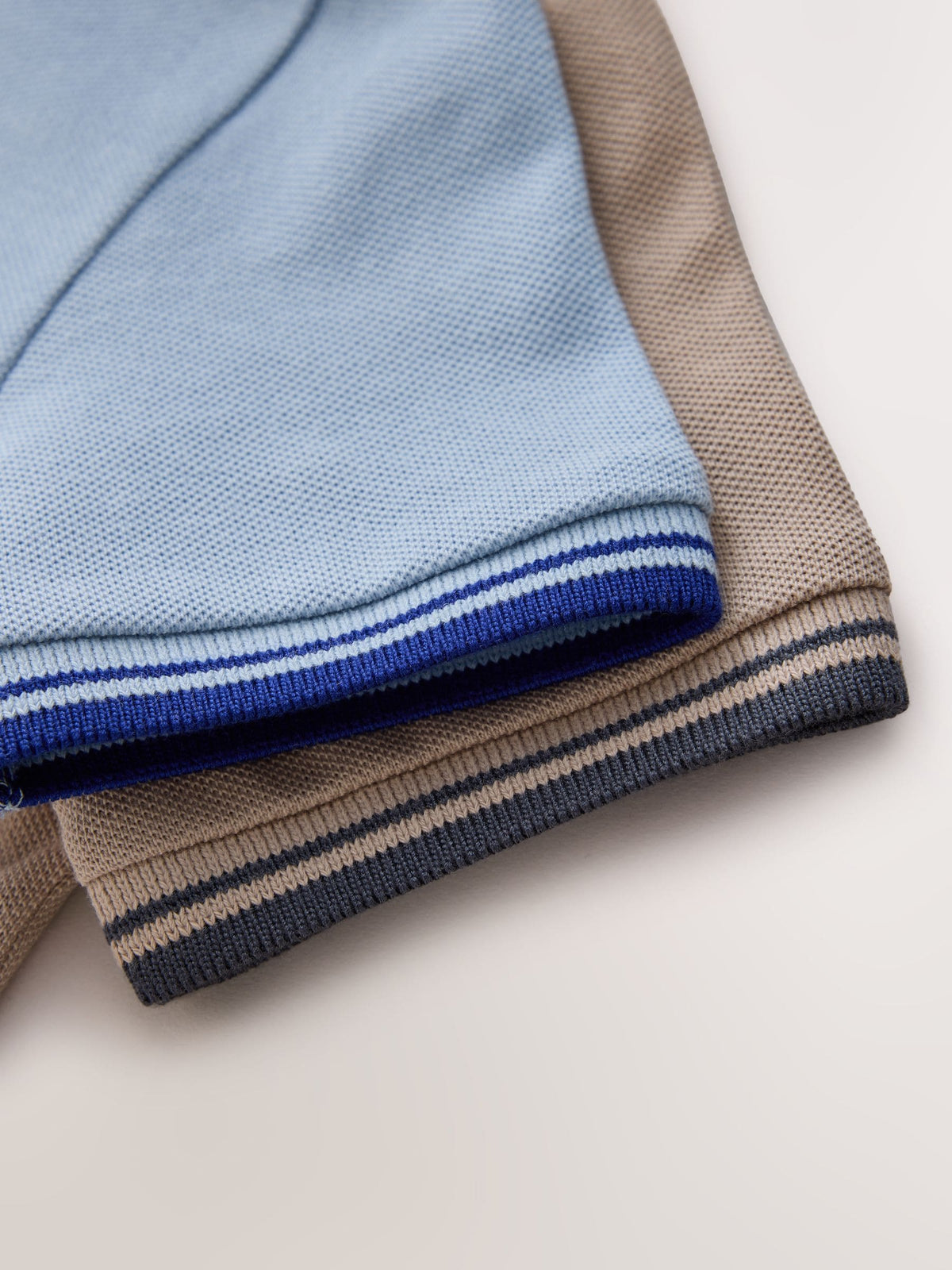 Blue/Neutral Polo Shirts 2 Pack (3mths-7yrs)