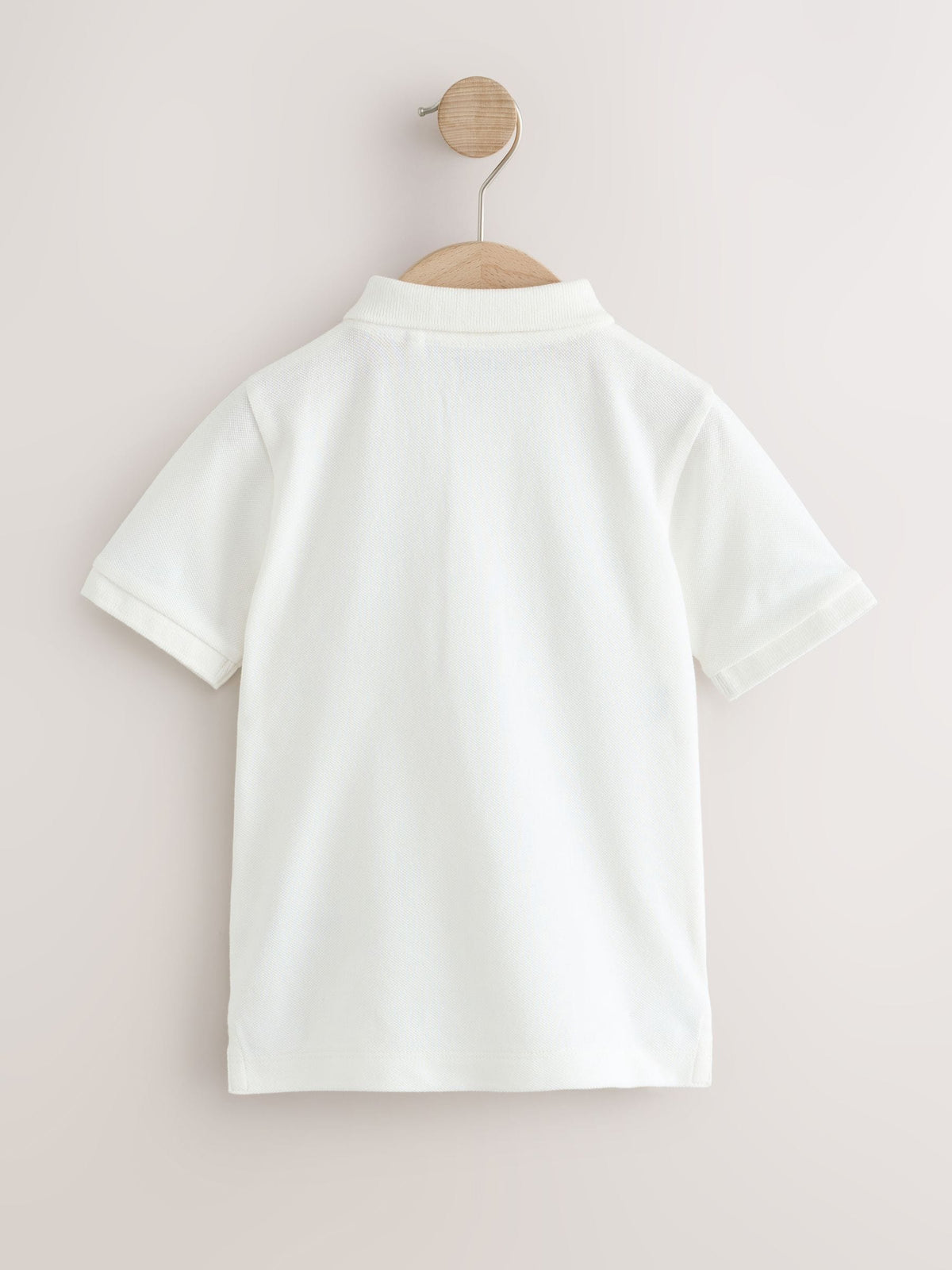White Multicolour Digger Short Sleeve Embroidered Polo Shirt (6mths-7yrs)
