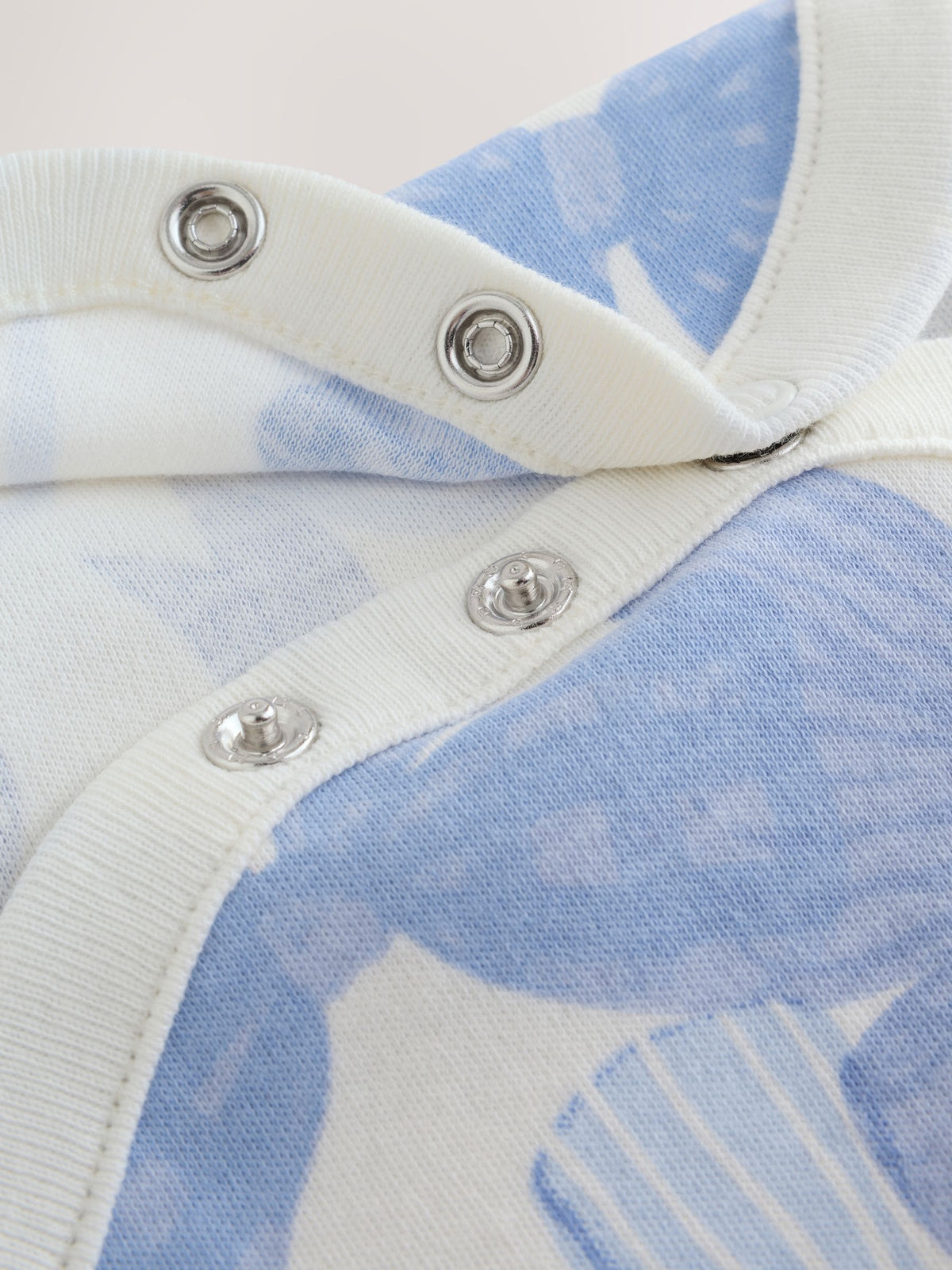 Blue Bow Short Sleeve Baby Bodysuit 5 Pack