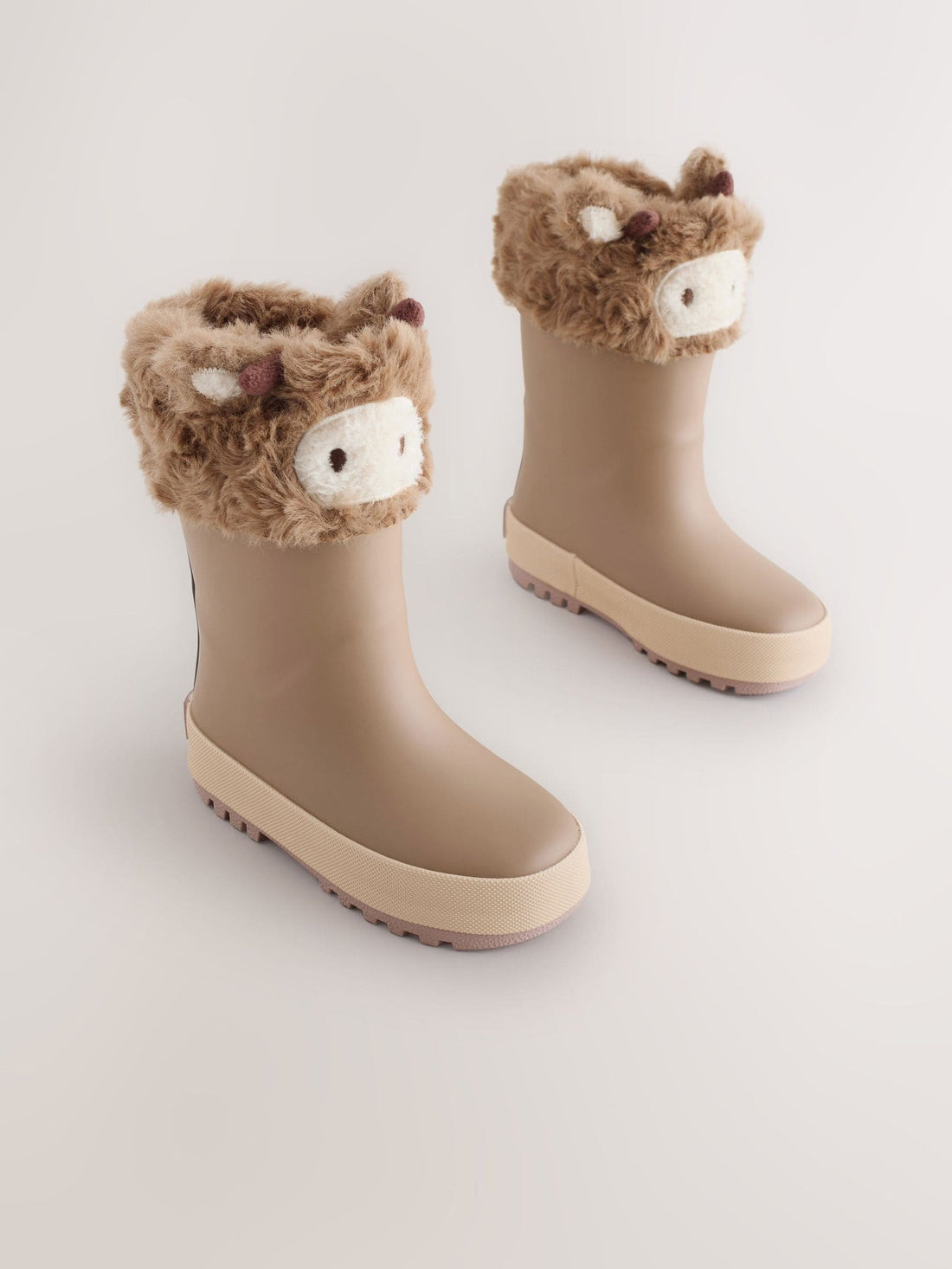 Brown Hamish Cow Lined Cuff Wellies