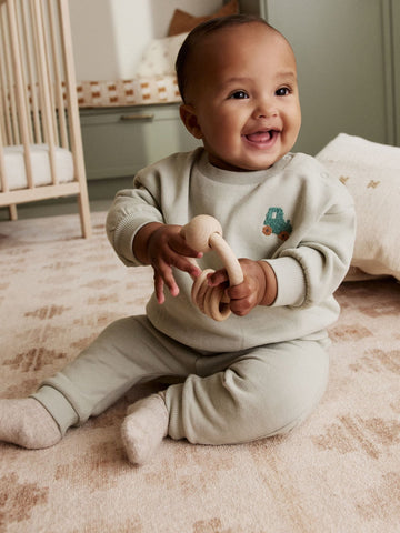 Sage Green Baby Sweater and Joggers Set (0mths-2yrs)