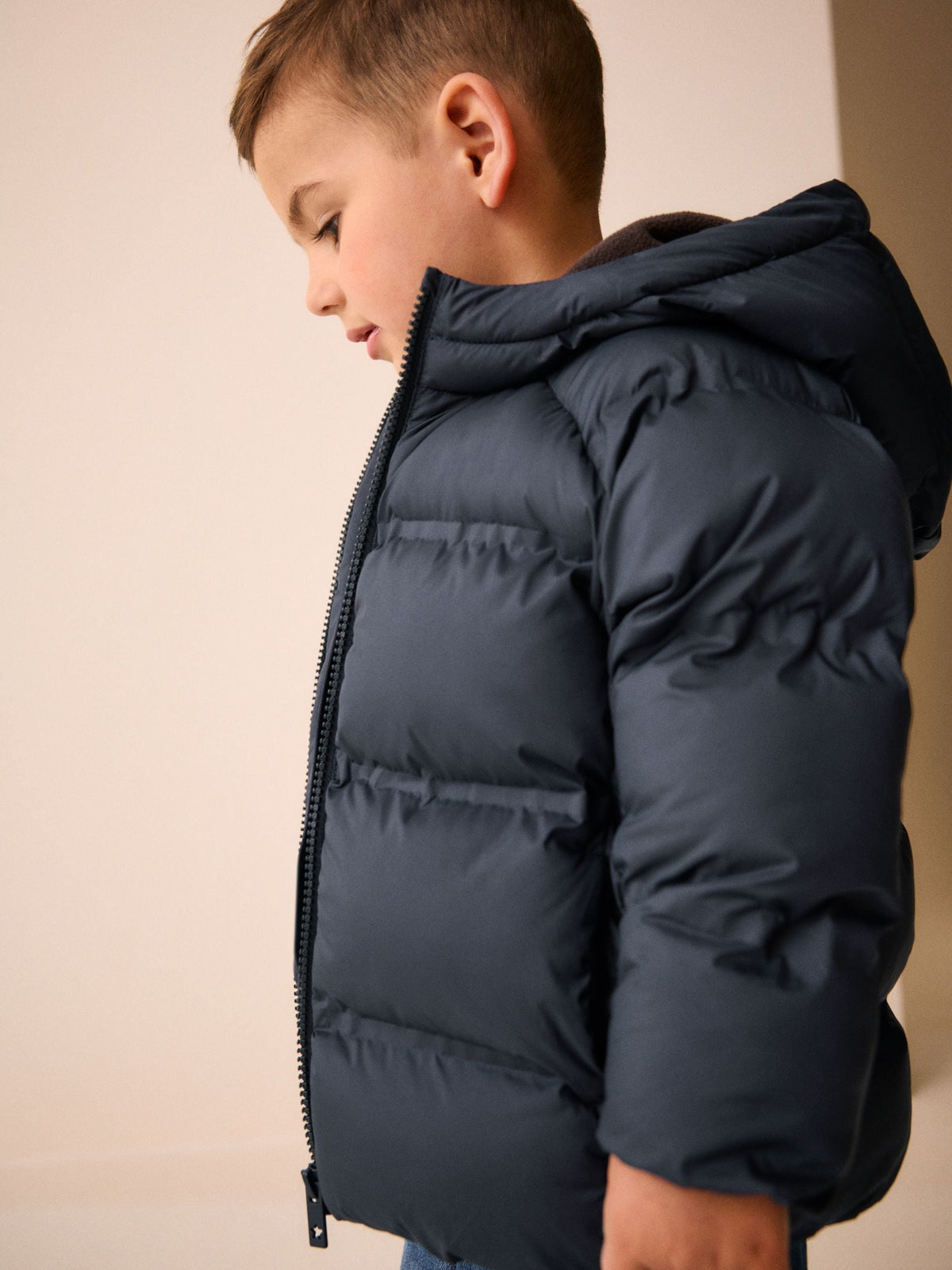 Navy Padded Coat (3mths-7yrs)