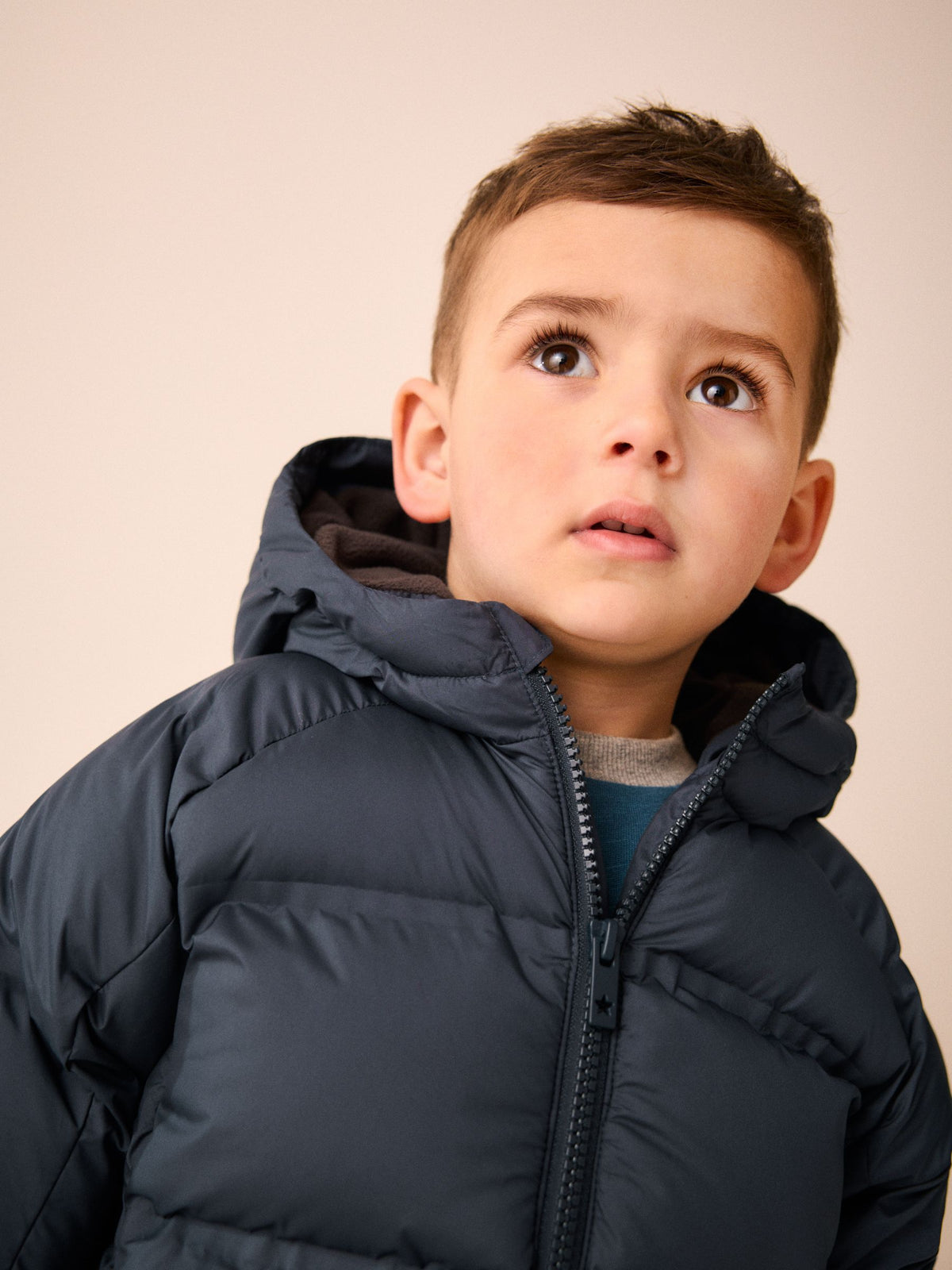 Navy Padded Coat (3mths-7yrs)