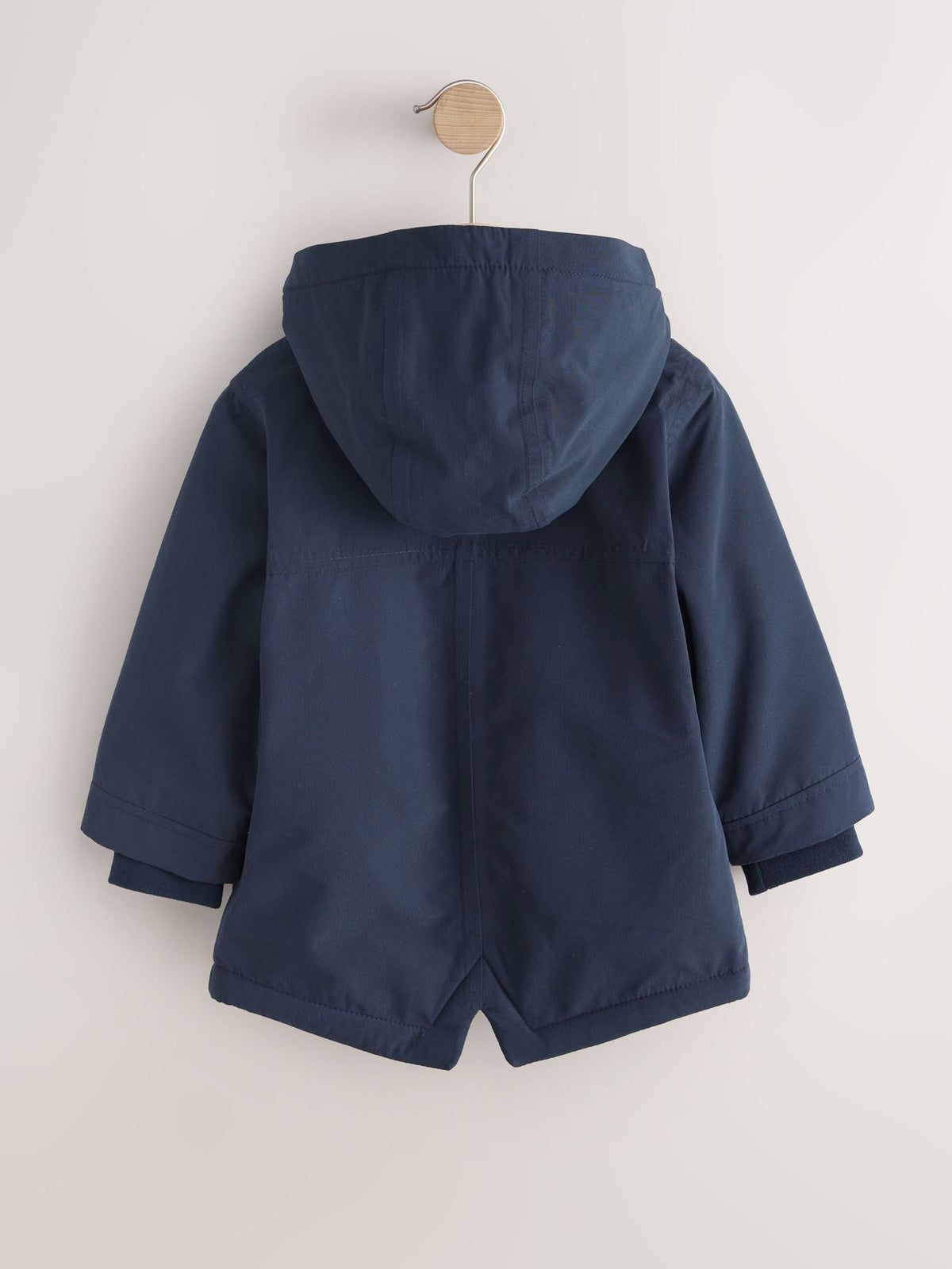 Navy Waterproof Borg Lined Parka (3mths-7yrs)