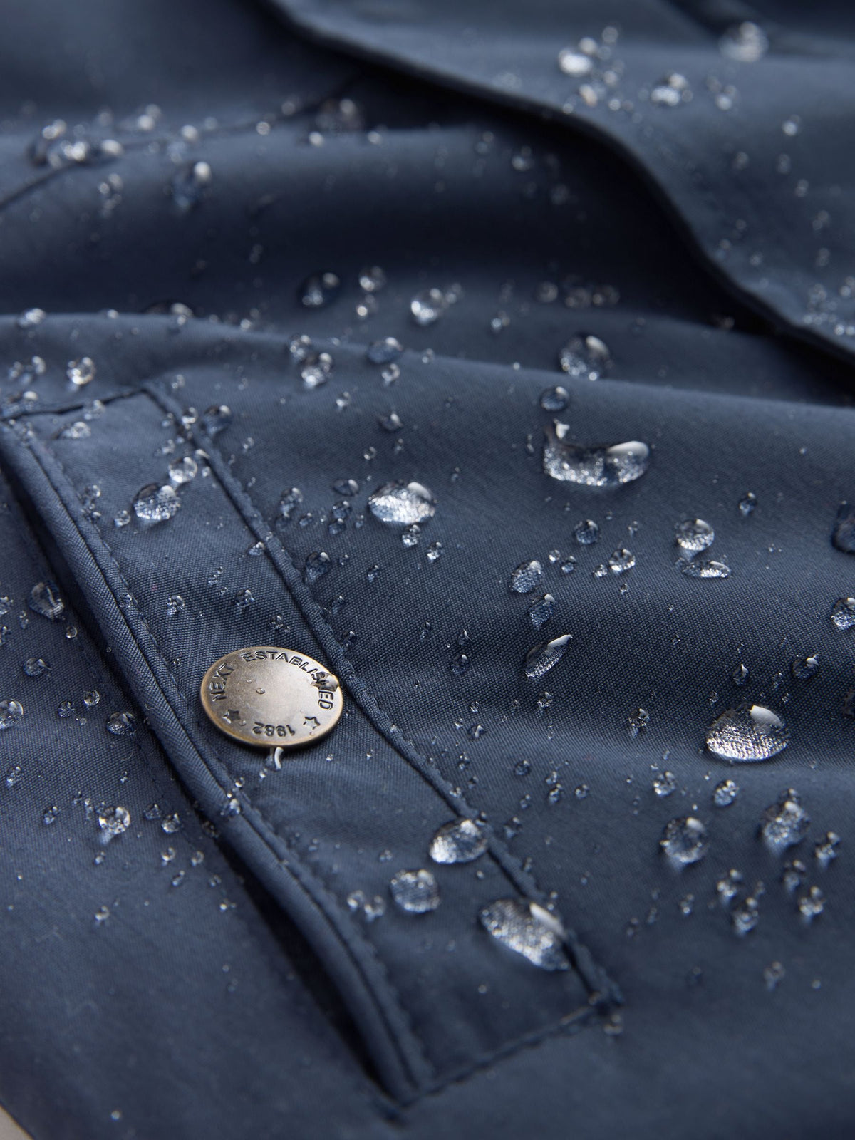 Navy Waterproof Borg Lined Parka (3mths-7yrs)