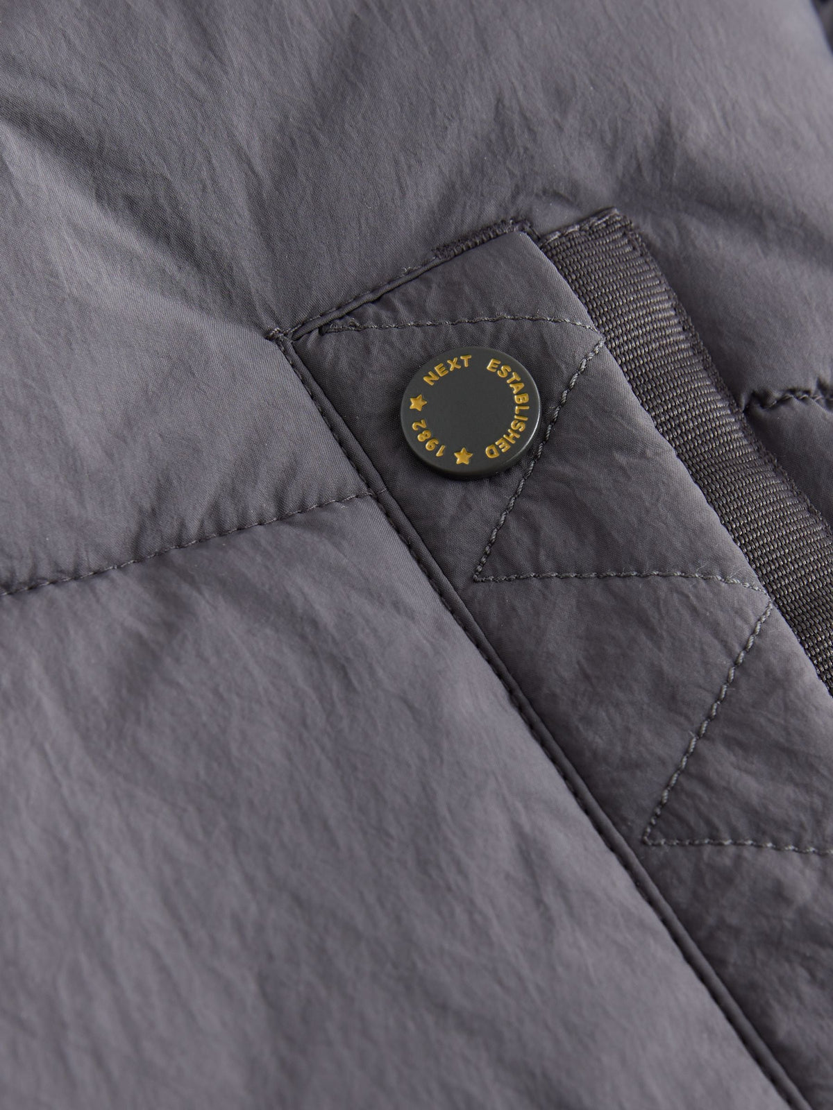 Grey Borg Lined Padded Coat (6mths-7yrs)