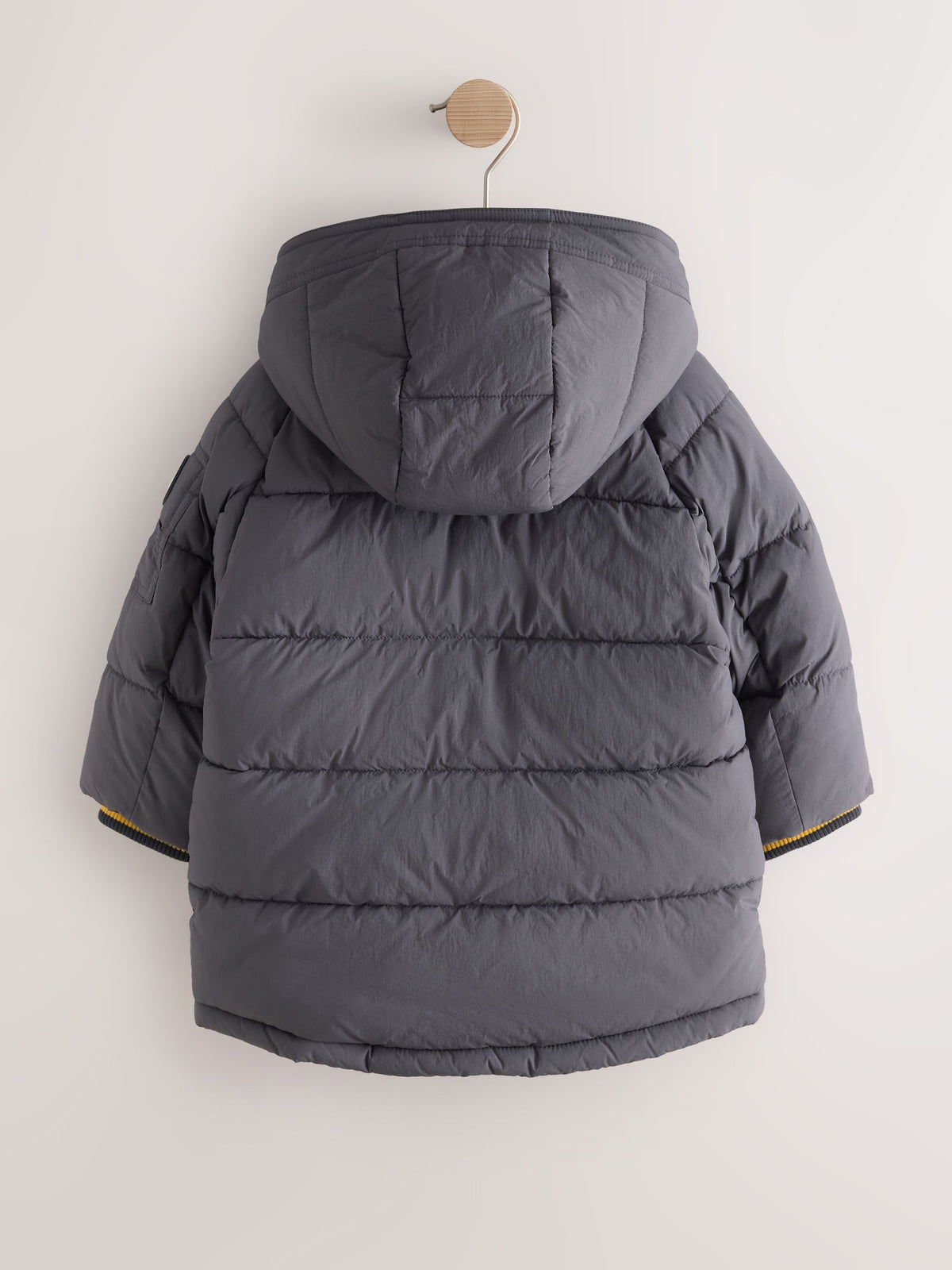 Grey Borg Lined Padded Coat (6mths-7yrs)