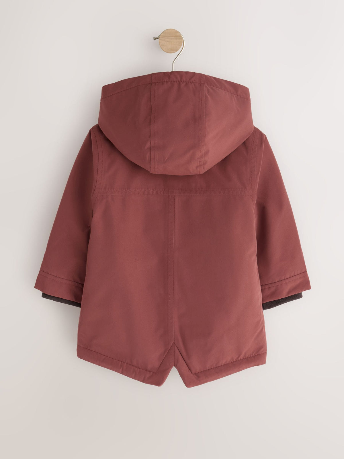 Rust Brown Waterproof Borg Lined Parka (3mths-7yrs)