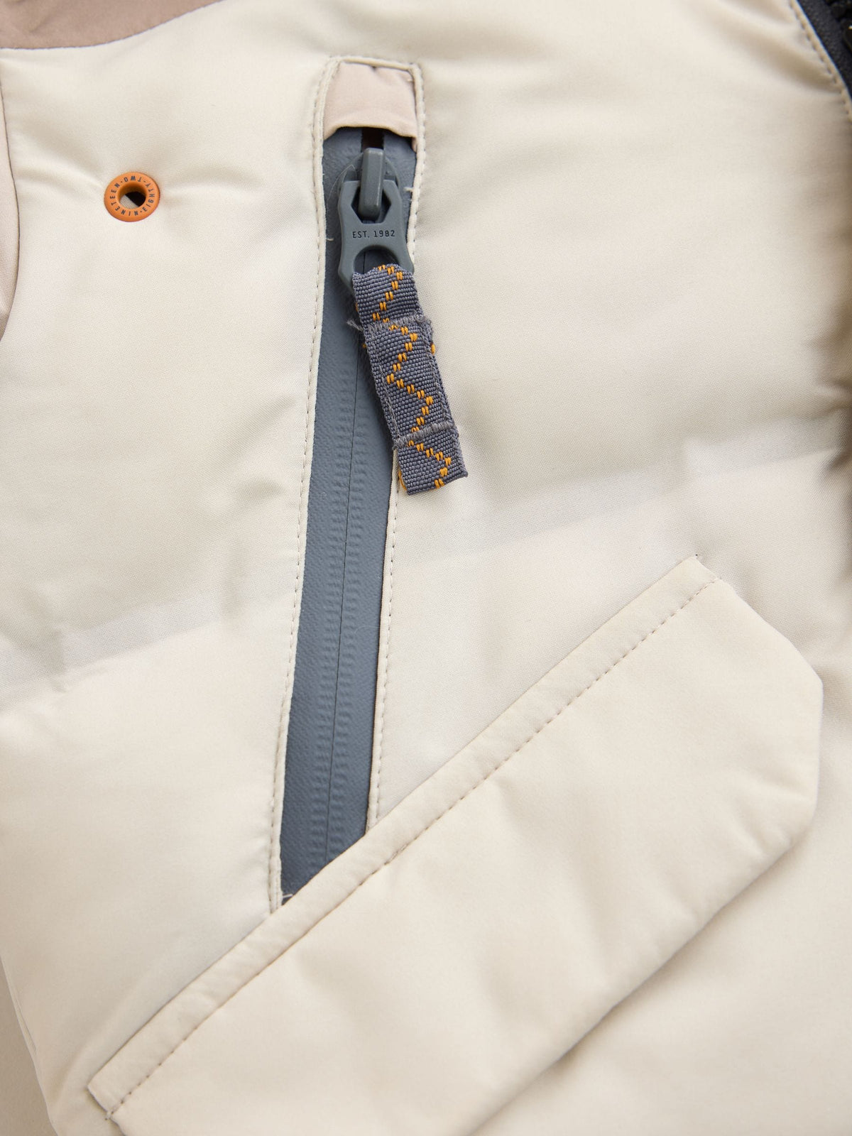 Neutral Colour Block Waterproof Padded Coat (12mths-10yrs)
