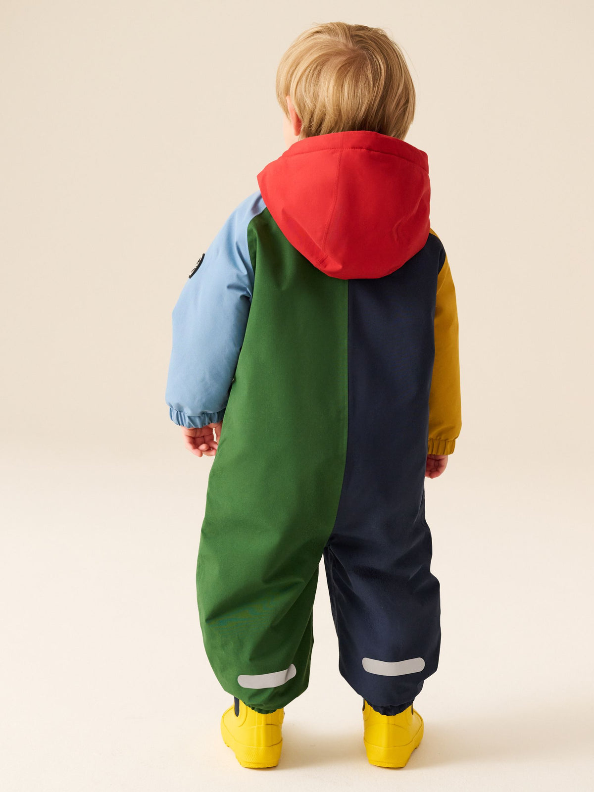 Colour Block Wadded Waterproof Puddlesuit (3mths-7yrs)